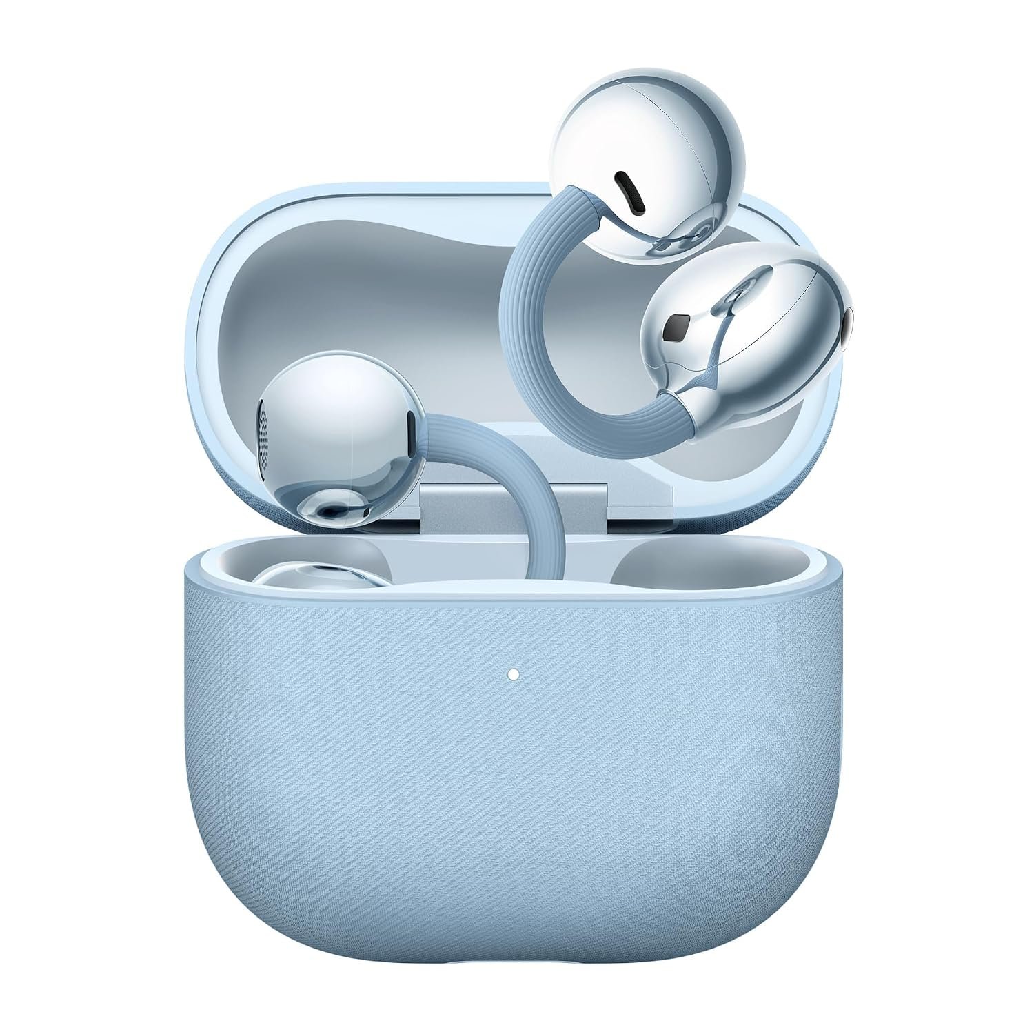 HUAWEI FreeClip 2 Open-Ear Headphones, Clip-On Wireless Earbuds, 5.1g Lightweight, IP57 Waterproof, 38H Battery, Bluetooth 6.0, 3-Mic Noise Cancellation, Wireless Charging, Blue