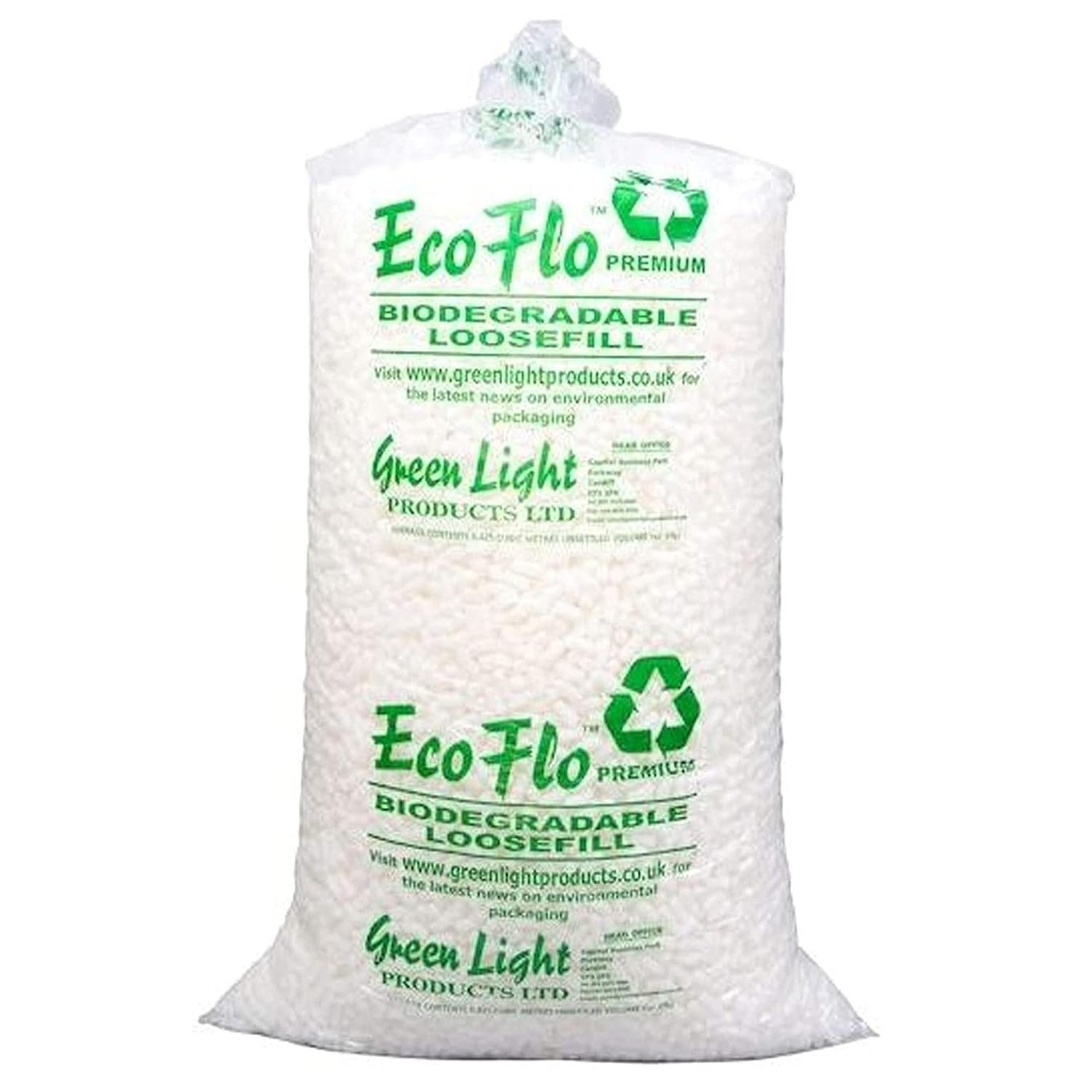 2 Large Bags (30 CUBIC FEET) Of Ecoflo Biodegradable Packing Peanuts - Protective Postal Mailing Packaging Packing Void Loose Fill Filler Filling Supplies