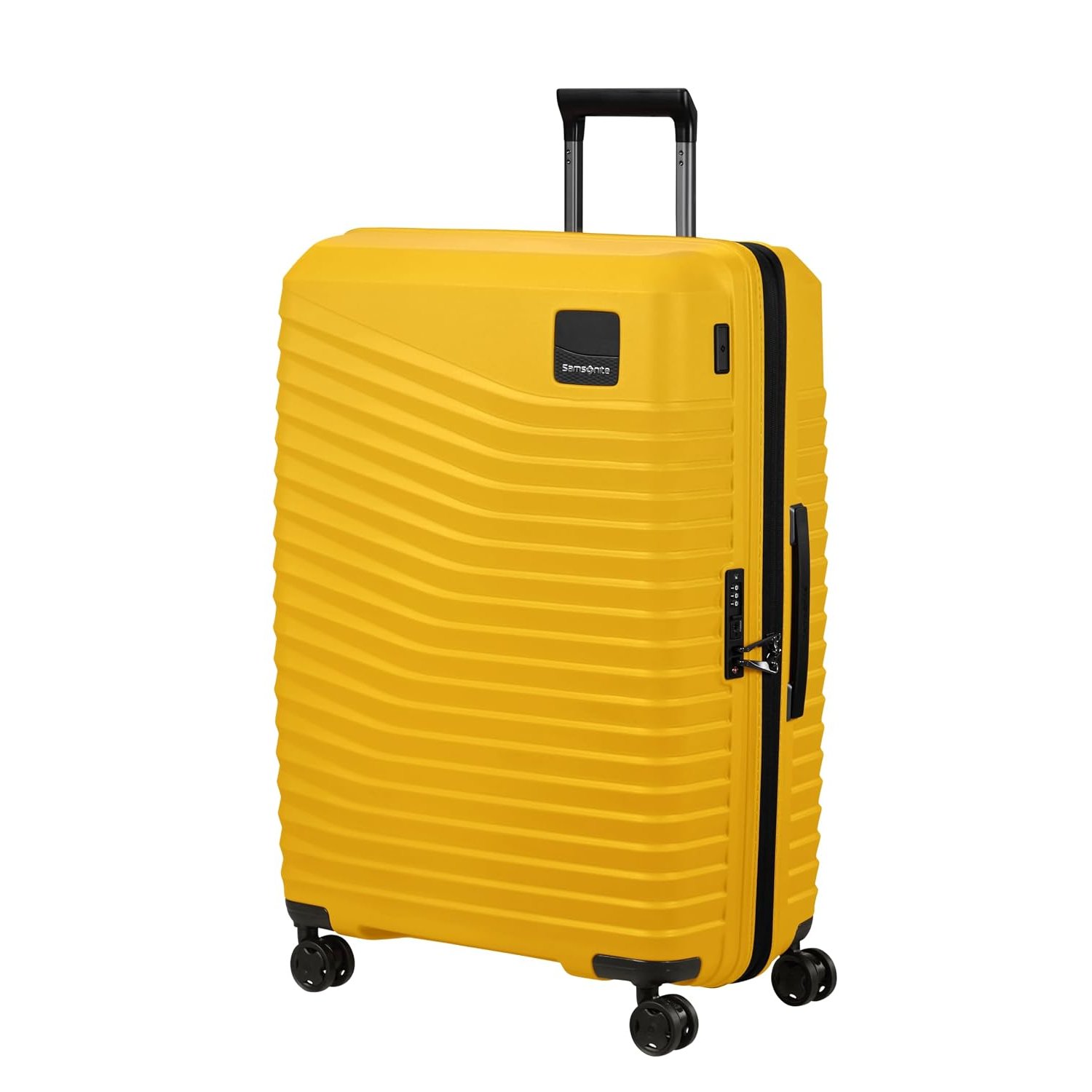 Samsonite Intuo - Hartschalenkoffer Groß (75 cm), Erweiterbar, Reisekoffer mit 4 Rollen, Leicht, TSA-Schloss, 105/115 L, Gelb (Citrus)