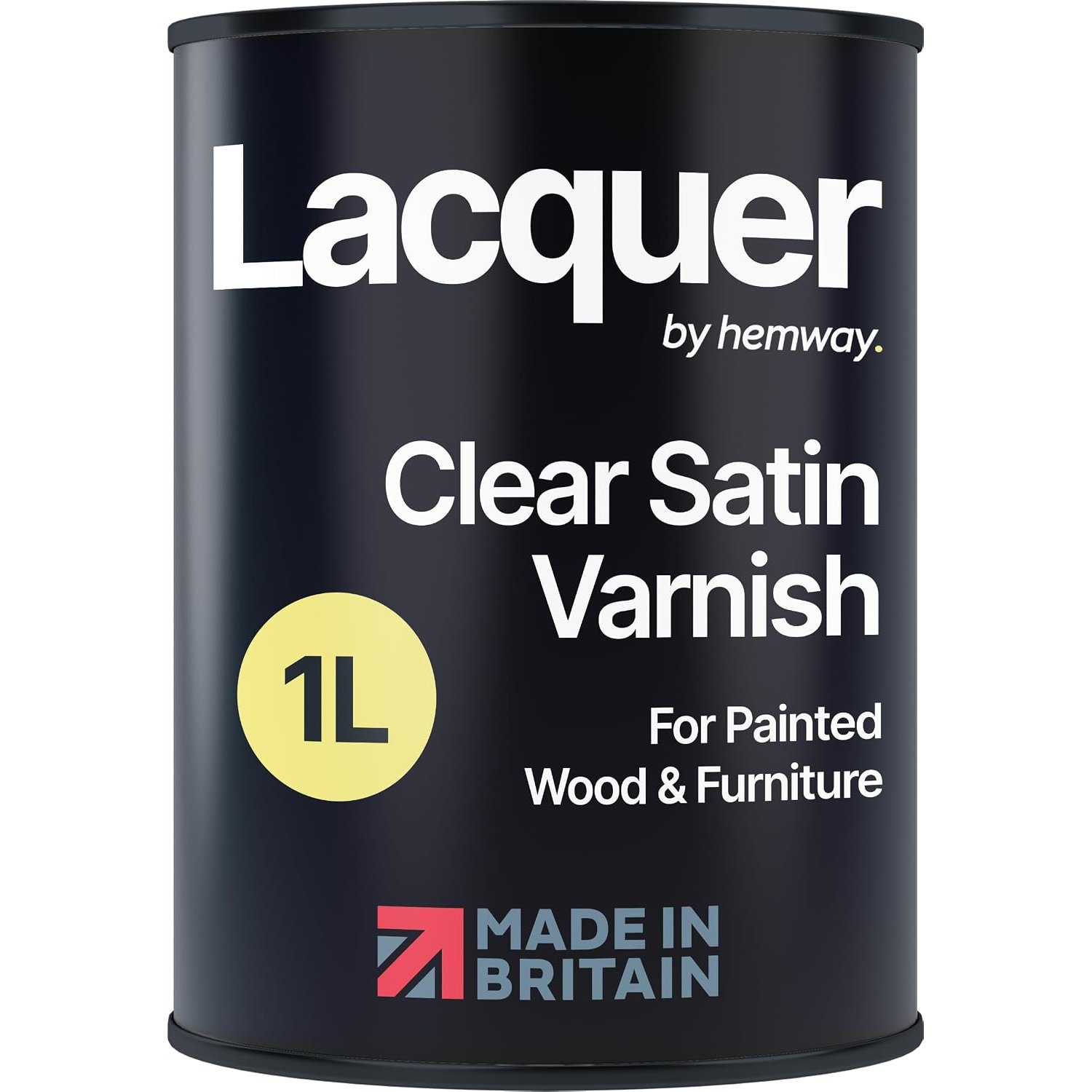 Clear Satin Lacquer 1L | Multi-Surface Sealer to Varnish Wood & Furniture, Interior & Exterior | Waterproof, Weatherproof, Fast-Drying Clear Varnish | Protective Durable Satin Finish Top Coat