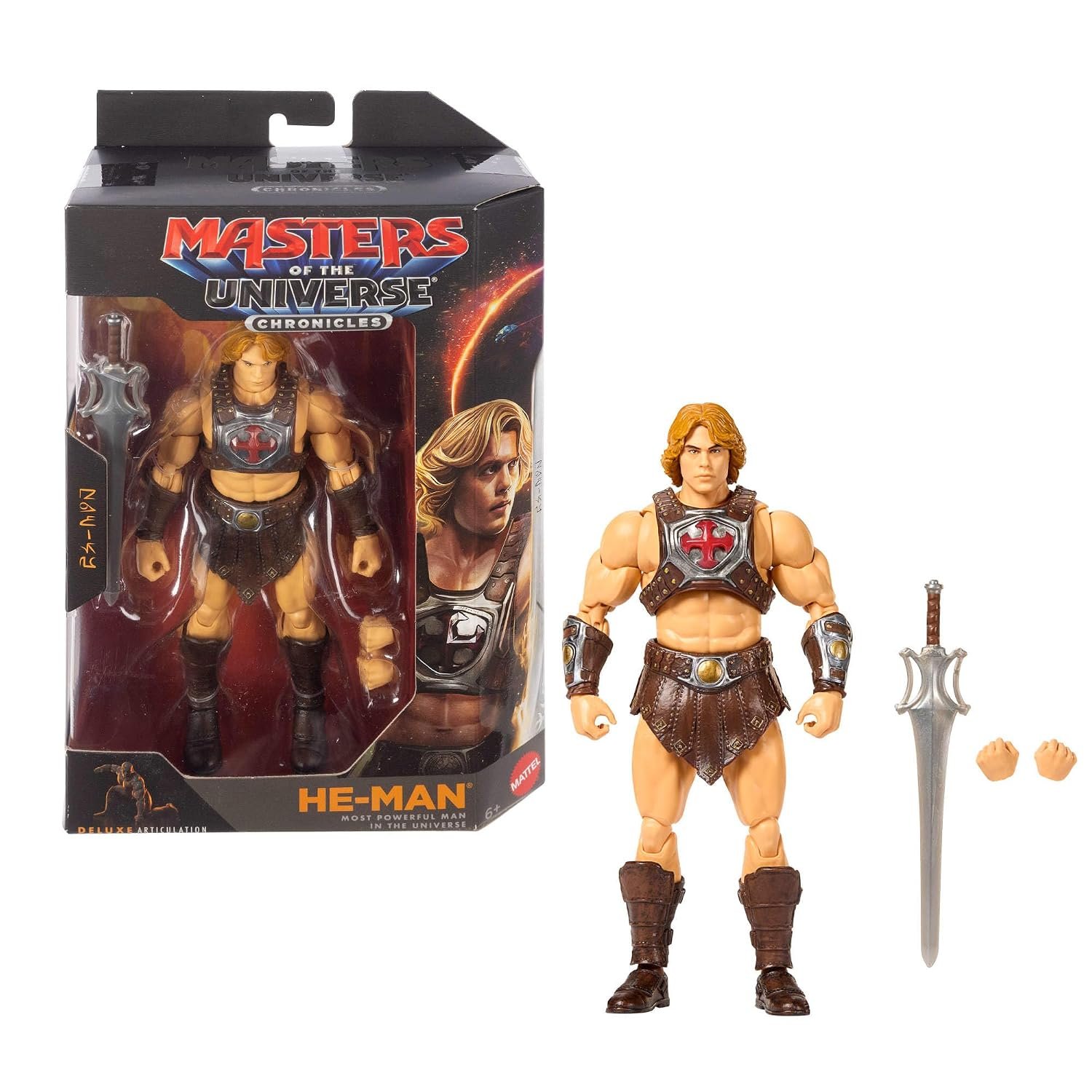 Masters of the Universe Action Figure Chronicles He-Man, 6.5 Inch 2026 Movie Accurate Most Powerful Hero, 30 Points Articulation, Nicholas Galitzine, JKJ26