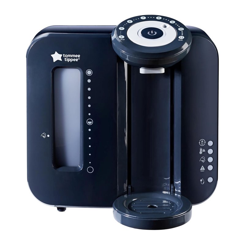 Tommee Tippee Perfect Prep Machine Instant Bottle Prep with Anti-Bacterial Filter, Black