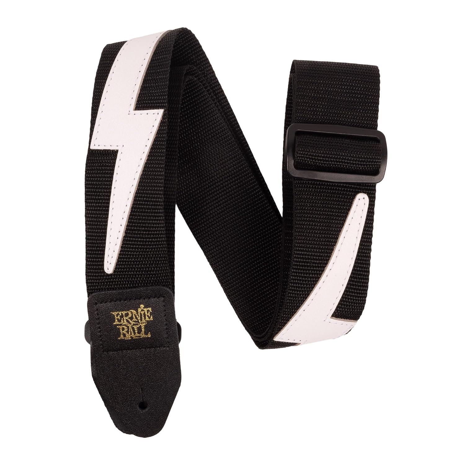 Ernie Ball Premium Guitar Strap/Bass Strap - White Lightning