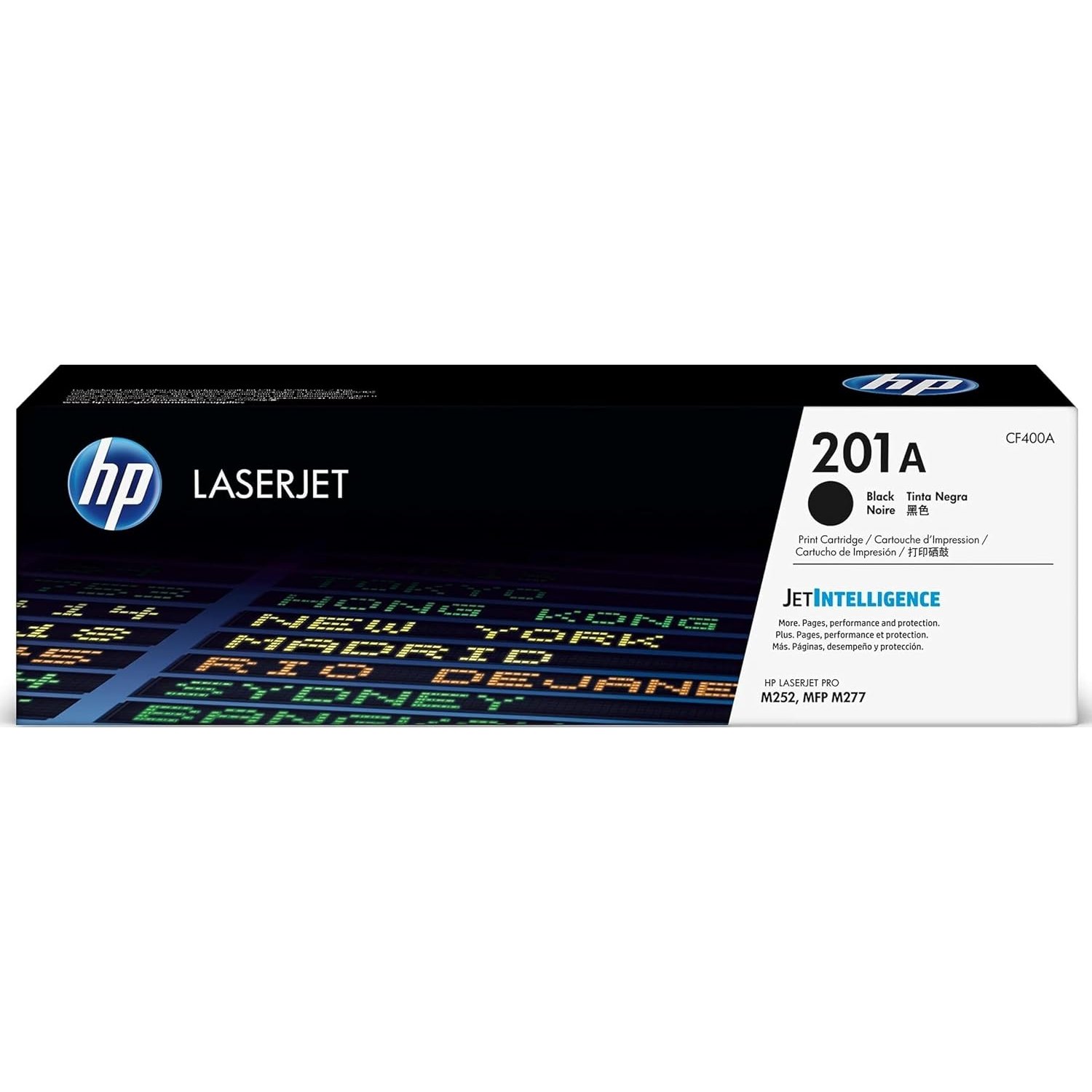 HP CF400A 201A Original LaserJet Toner Cartridge, Black, Single Pack