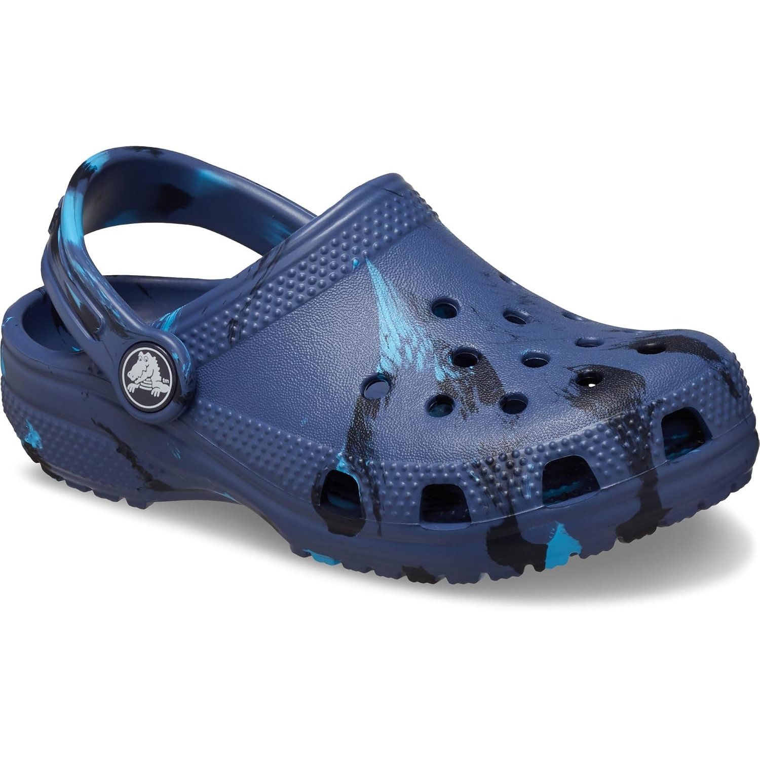 Crocs Unisex Kids Classic Clog T Clog, Marbled Navy Multi, 5 UK Child