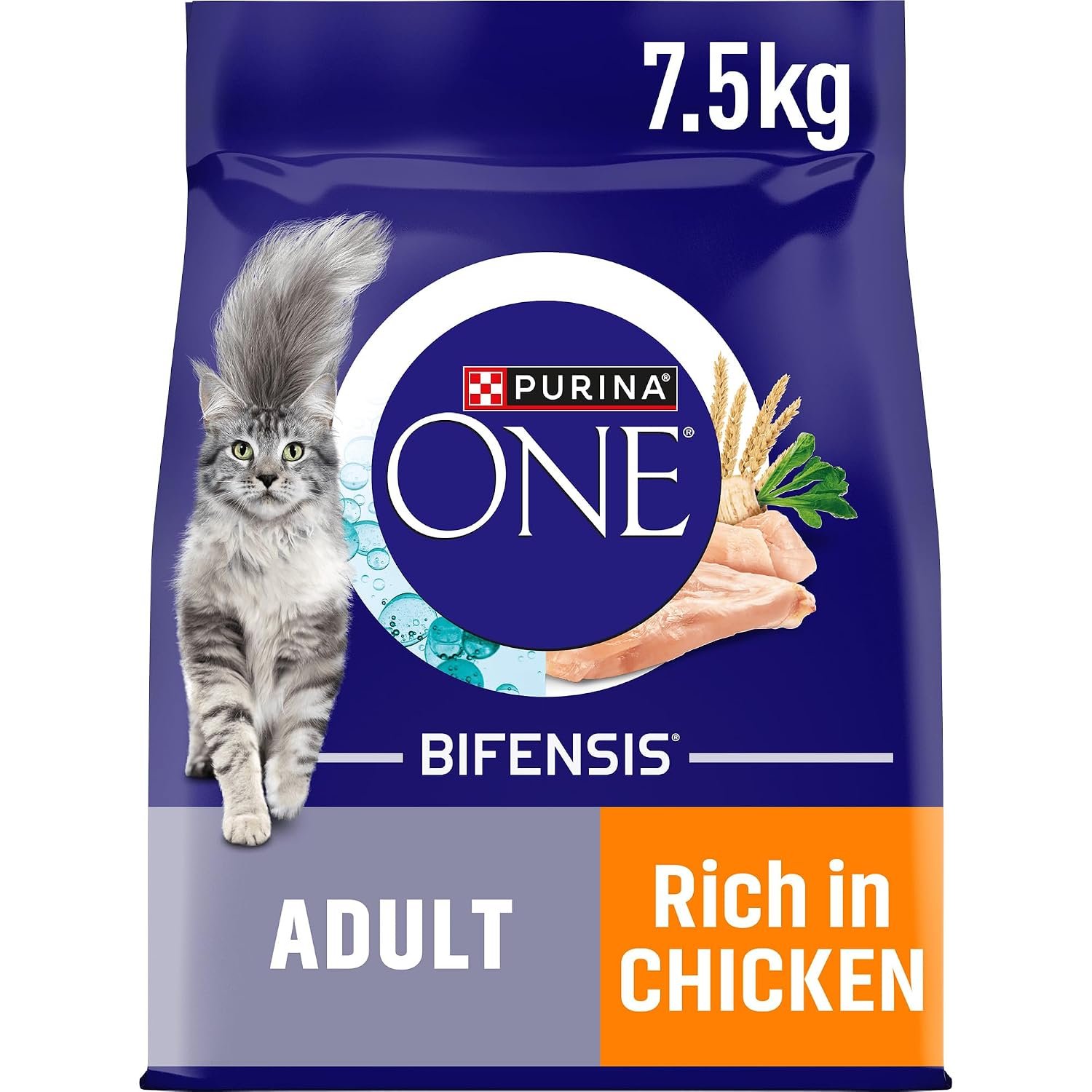 PURINA ONE Bifensis Adult Dry Cat Food Chicken 7.5kg Pack