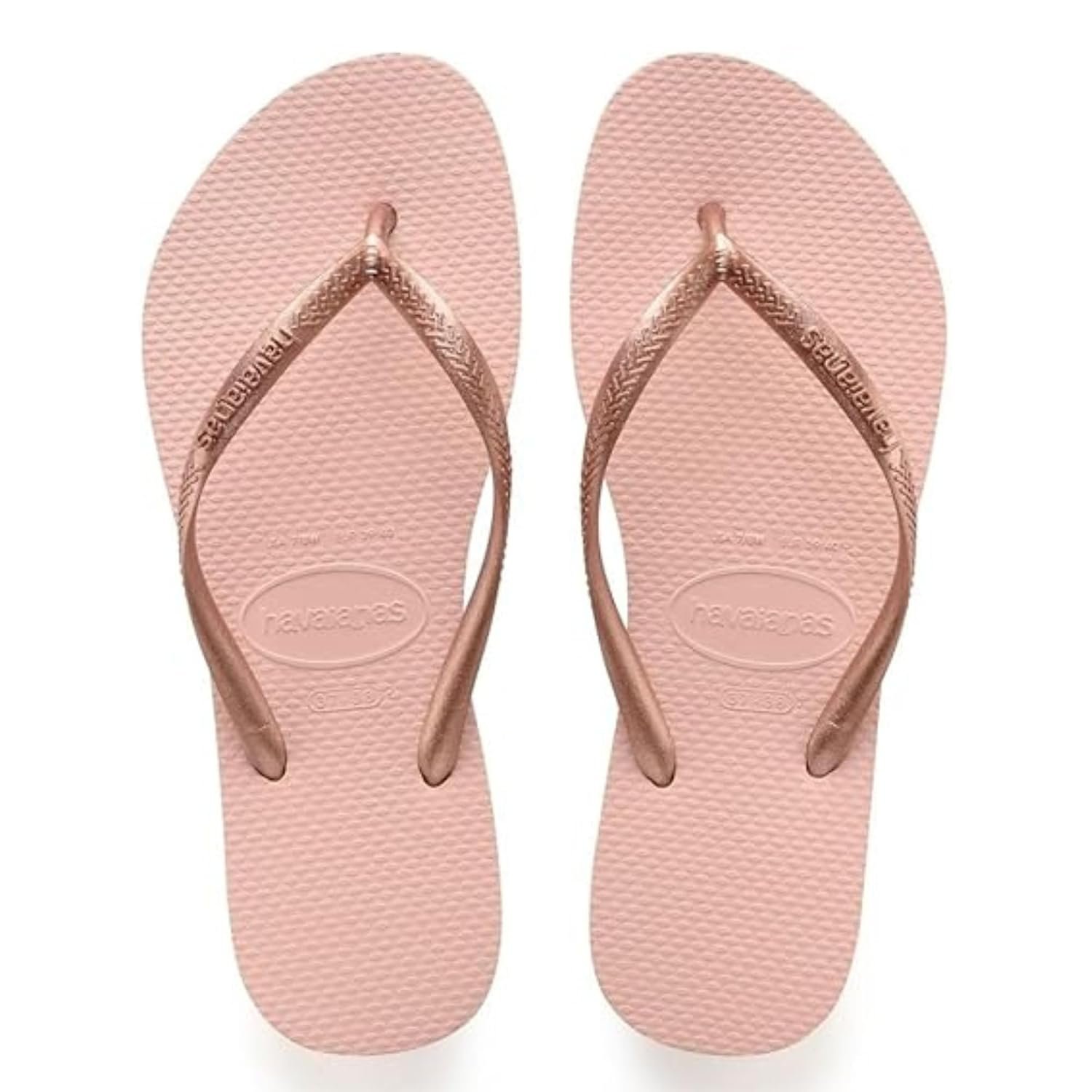 Havaianas Slim Women Flip Flop, Ballet Rose, 1/2 UK