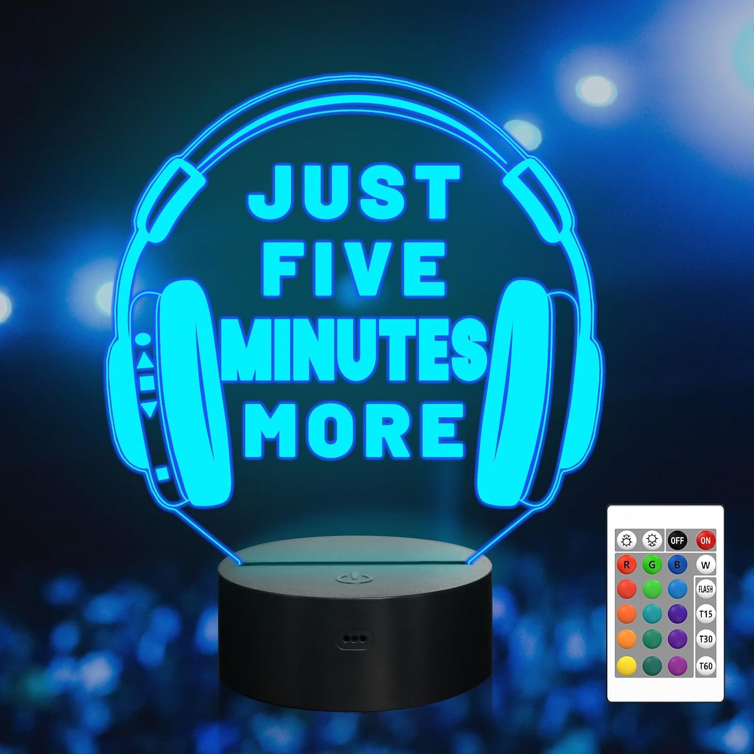 Attivolife Game controller Nightlight with Remote & Touch Control,16 Colors & 4 Flashing Modes and Brightness Adjusted,USB & Batteries Powered, Satisfying Present for Children
