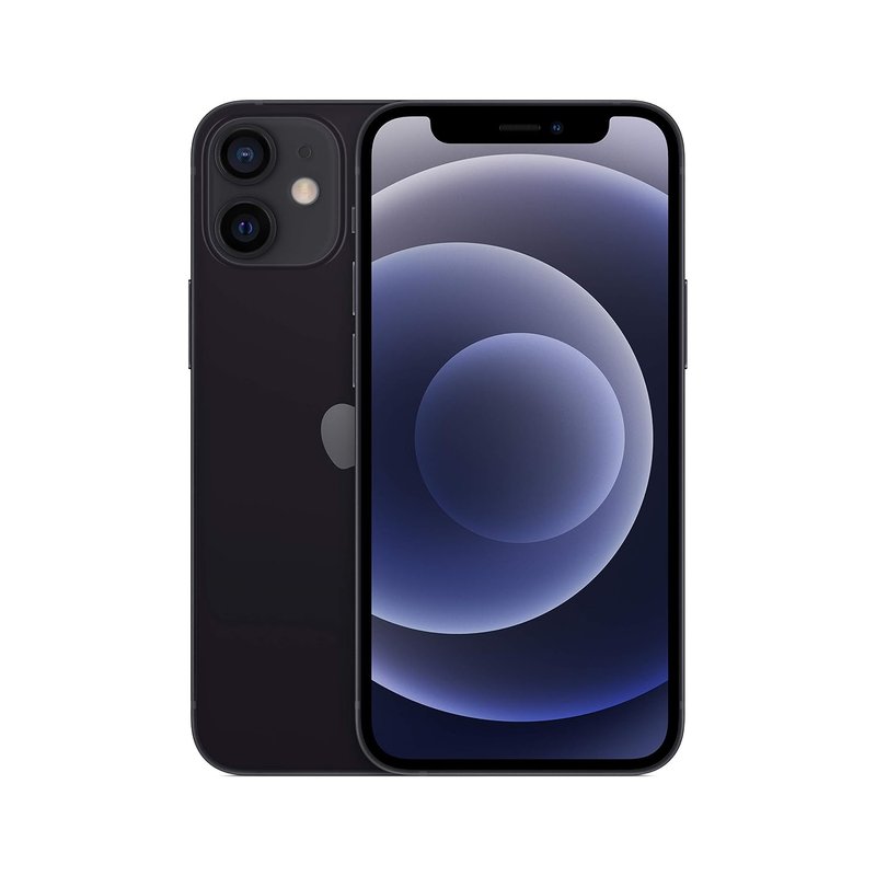 Apple iPhone 12 mini, 64GB, Black - (Renewed)