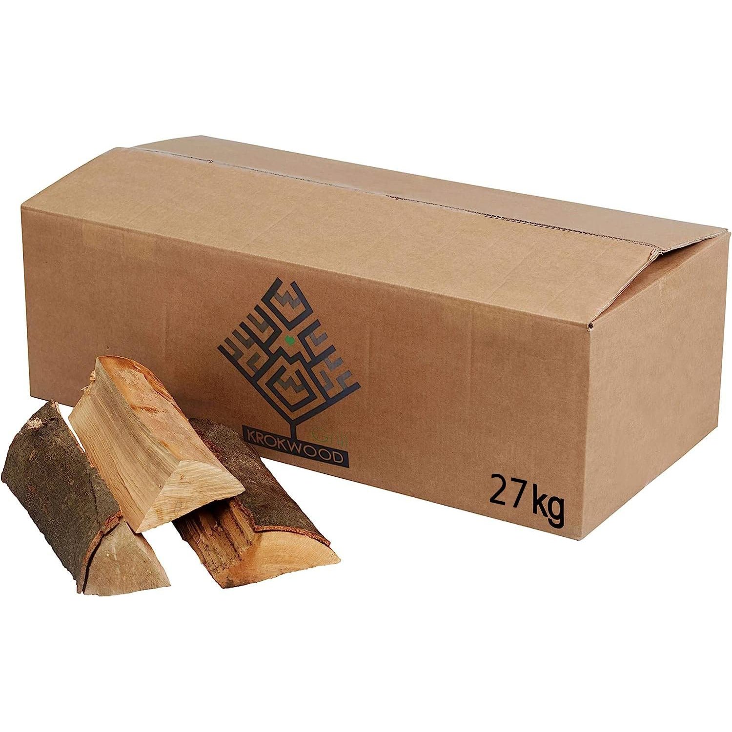 Krok Wood 27 kg firewood for fireplace, campfire, fire bowls (up to 25 cm)
