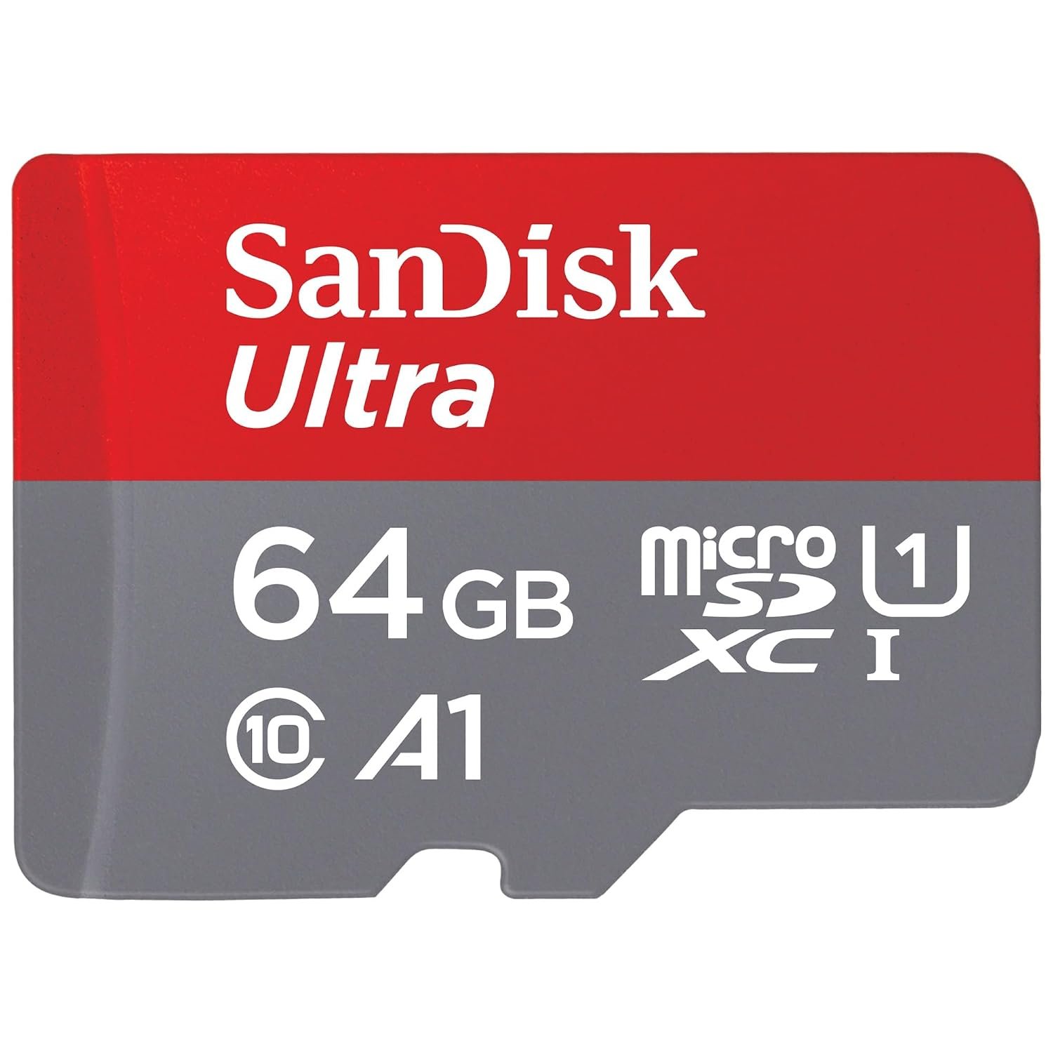 SANDISK Ultra micro SD card 64GB + SD adapter (For Android Smartphones and Tablets, Memory card up to 140 MB/s, A1 Faster App Performance, UHS-I, Class 10, U1)