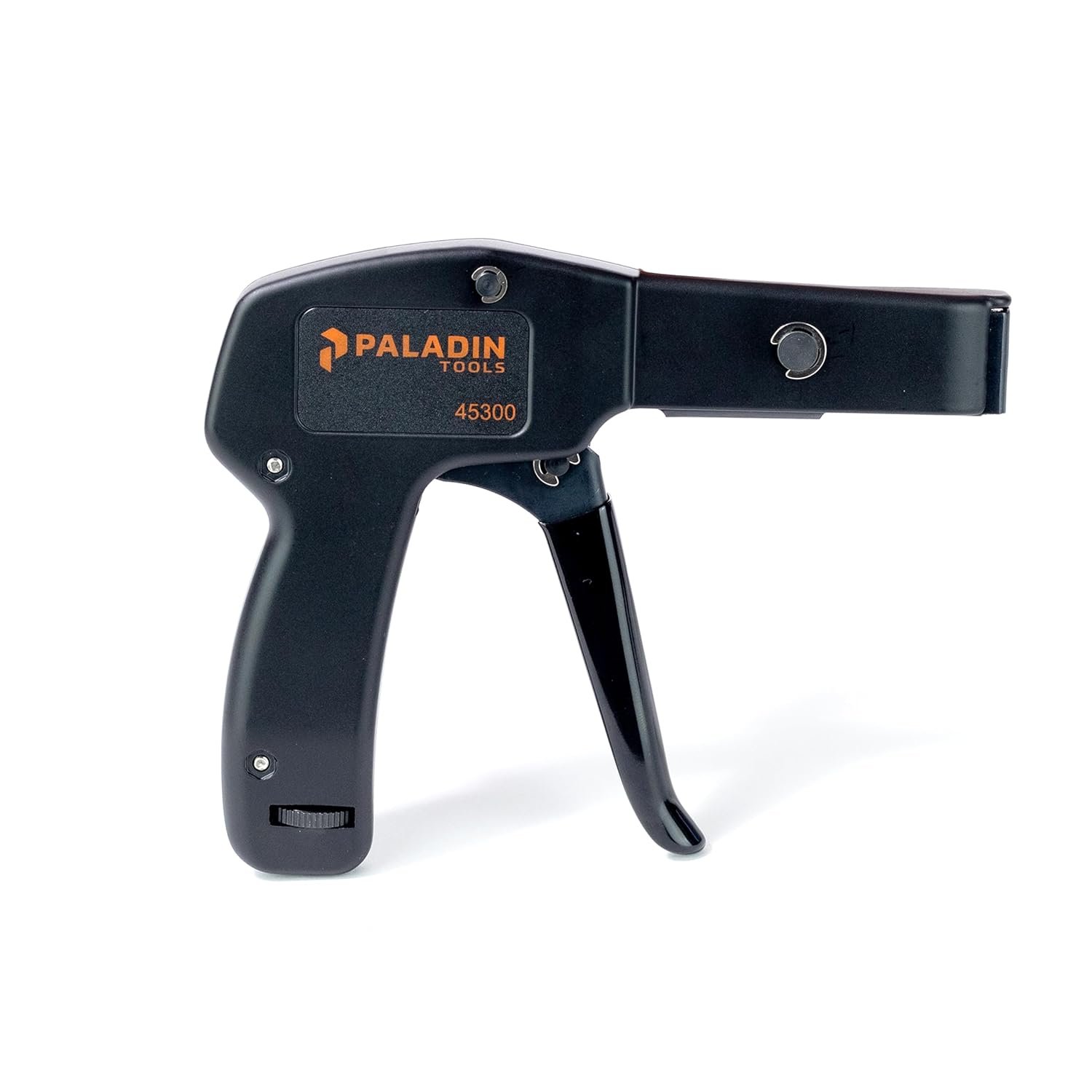 Paladin Tools PA45300 Stainless Steel Cable Tie Gun, Ergonomic Heavy Duty Zip Tie Gun Tool, Cut-Off 5/65” to 1/4” Zip Ties (USA Quality Control)