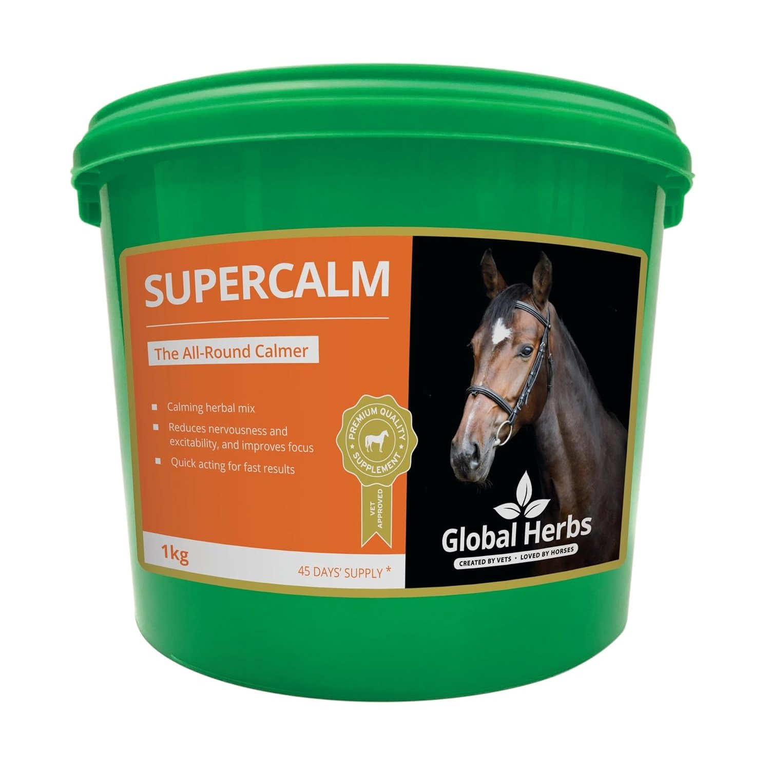 Global Herbs Supercalm Equine Calming & Focus Support Powder 1kg