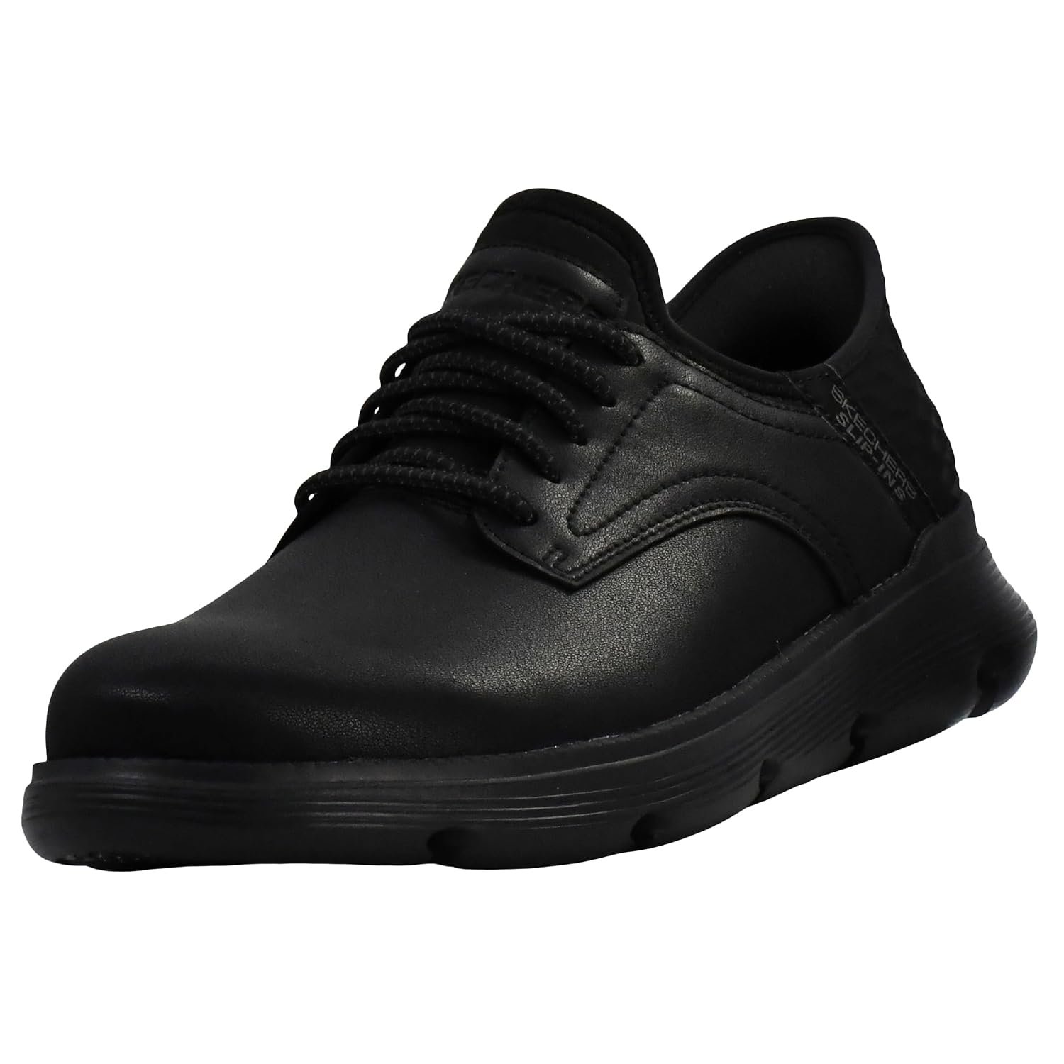 Skechers Mens Slip-ins Garza - Gervin Casual Slip-On Shoes, Black, 10.5 X-Wide