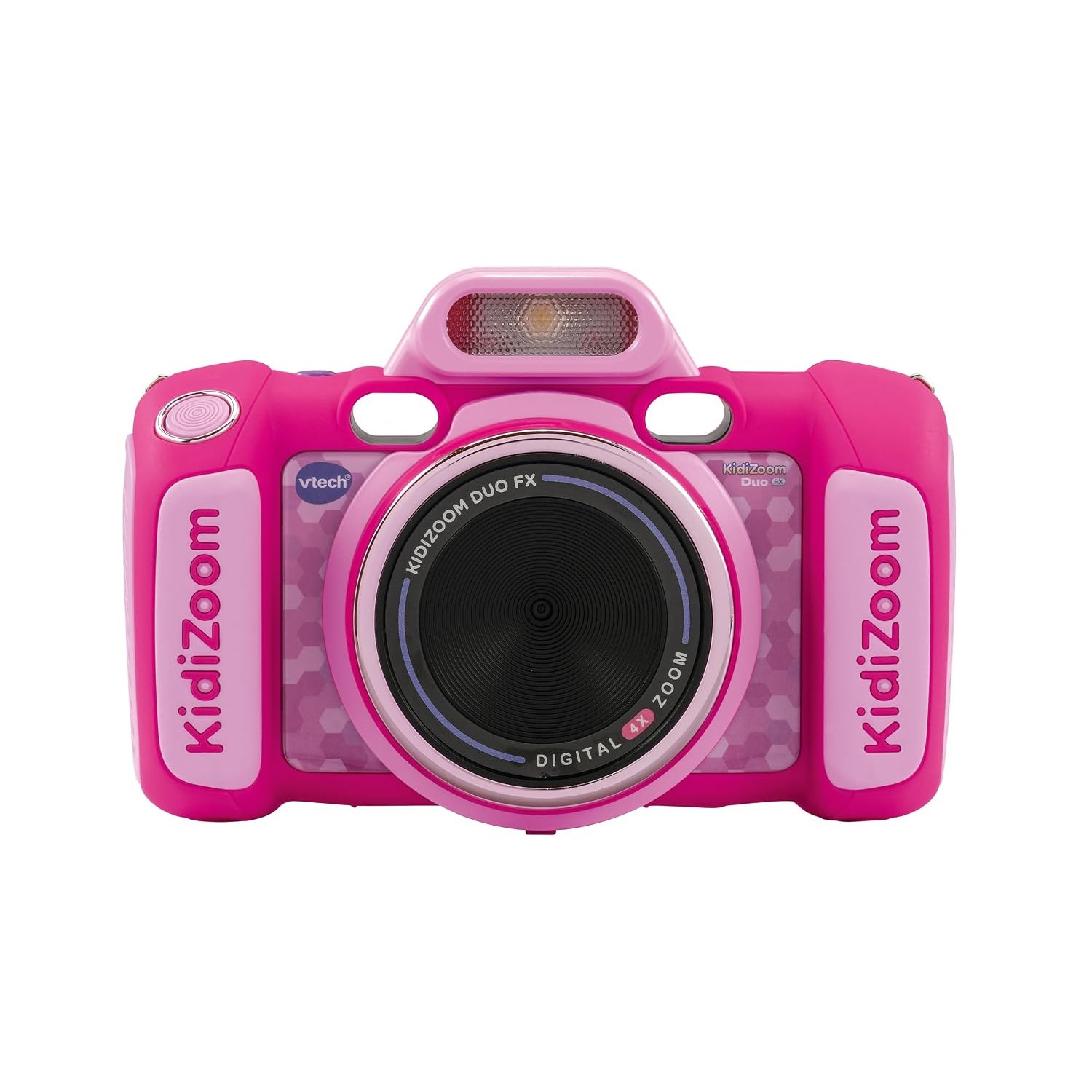 VTech KidiZoom Duo FX, Kids Camera with Colour Screen, 8MP, Photos, Selfies & Videos, AR Filters, 20 games, 75 photo & video effects, filters & frames, for Infants aged 3, 4, 5, 6, 7 + years, Pink