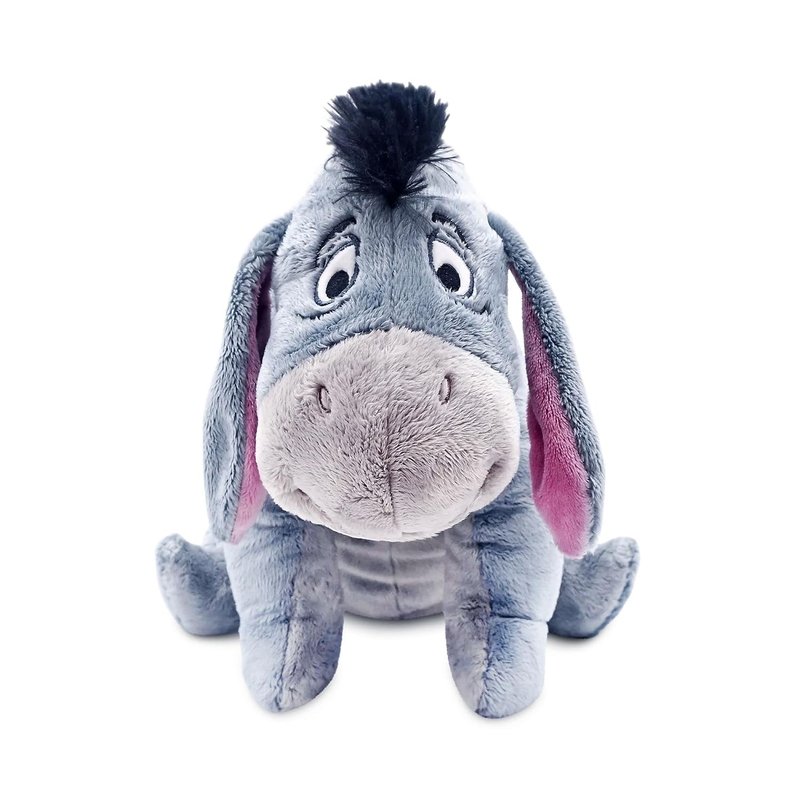 Disney Store Official Eeyore Medium Soft Toy, 40cm/16”, Inspired by Winnie the Pooh, Cuddly Toy with Fluffy Mane and Detachable Tail, Embroidered Details, Suitable for All Ages