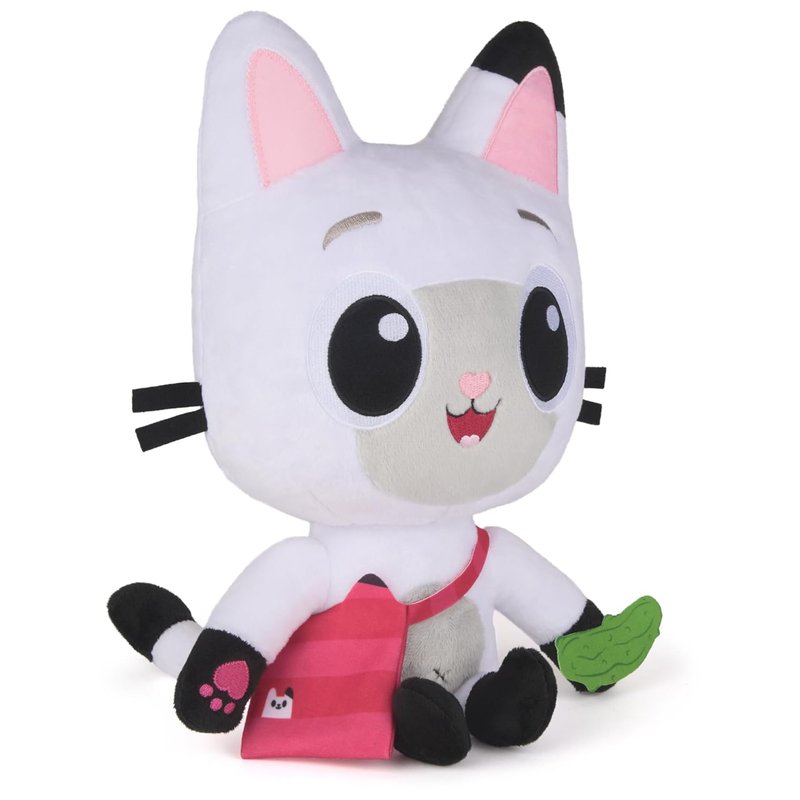 Gabby's Dollhouse: The Movie, Meow-mazing Interactive Pandy Paws Plush Toy with 3 Accessories and Removable Bag, Kids Toys for Girls and Boys Ages 3 and Up