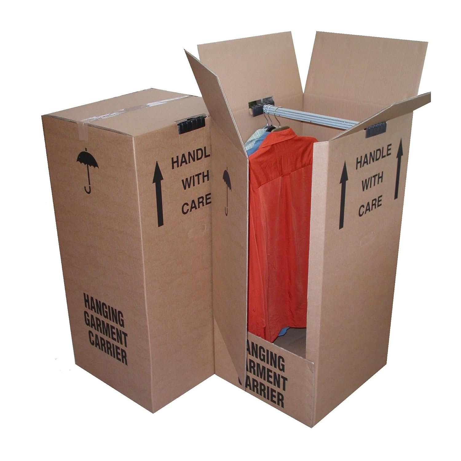 Globe Large Strong Wardrobe Garment Double Wall Removal Boxes - Select Qty (2)