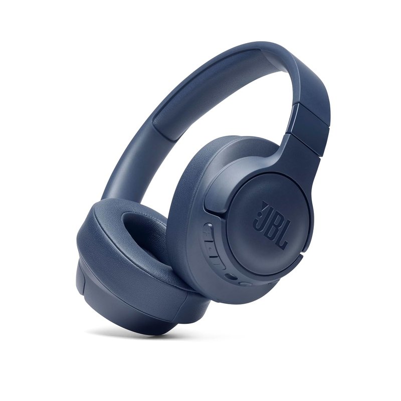 JBL Tune 760 NC Wired and Wireless Over-Ear Headphones with Built-In Microphone, Active Noise-Cancelling and Hands-Free Controls, Blue