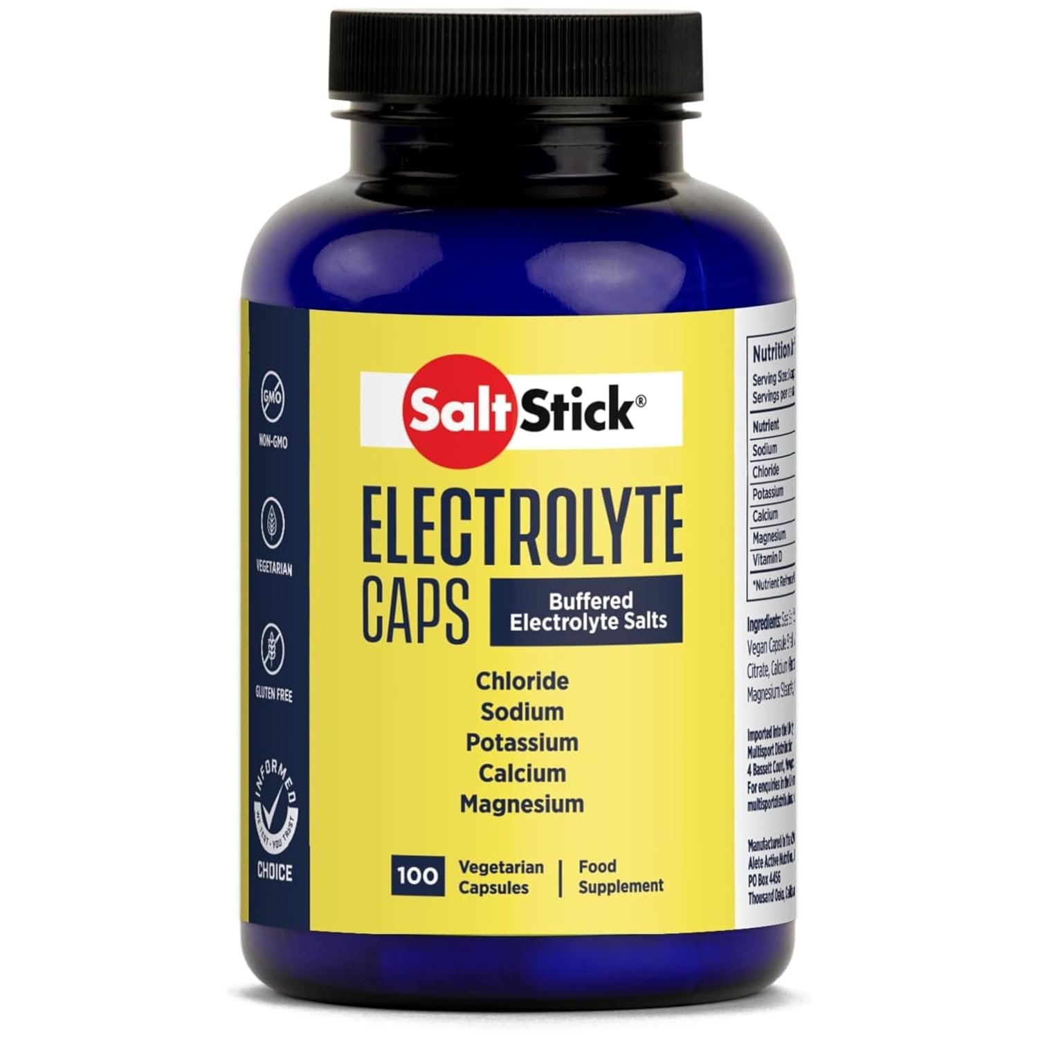 SaltStick Electrolyte Capsules | Salt Pills with Electrolytes for Running, Endurance Sports Nutrition, Running Supplements | 100 Count Electrolyte Pills