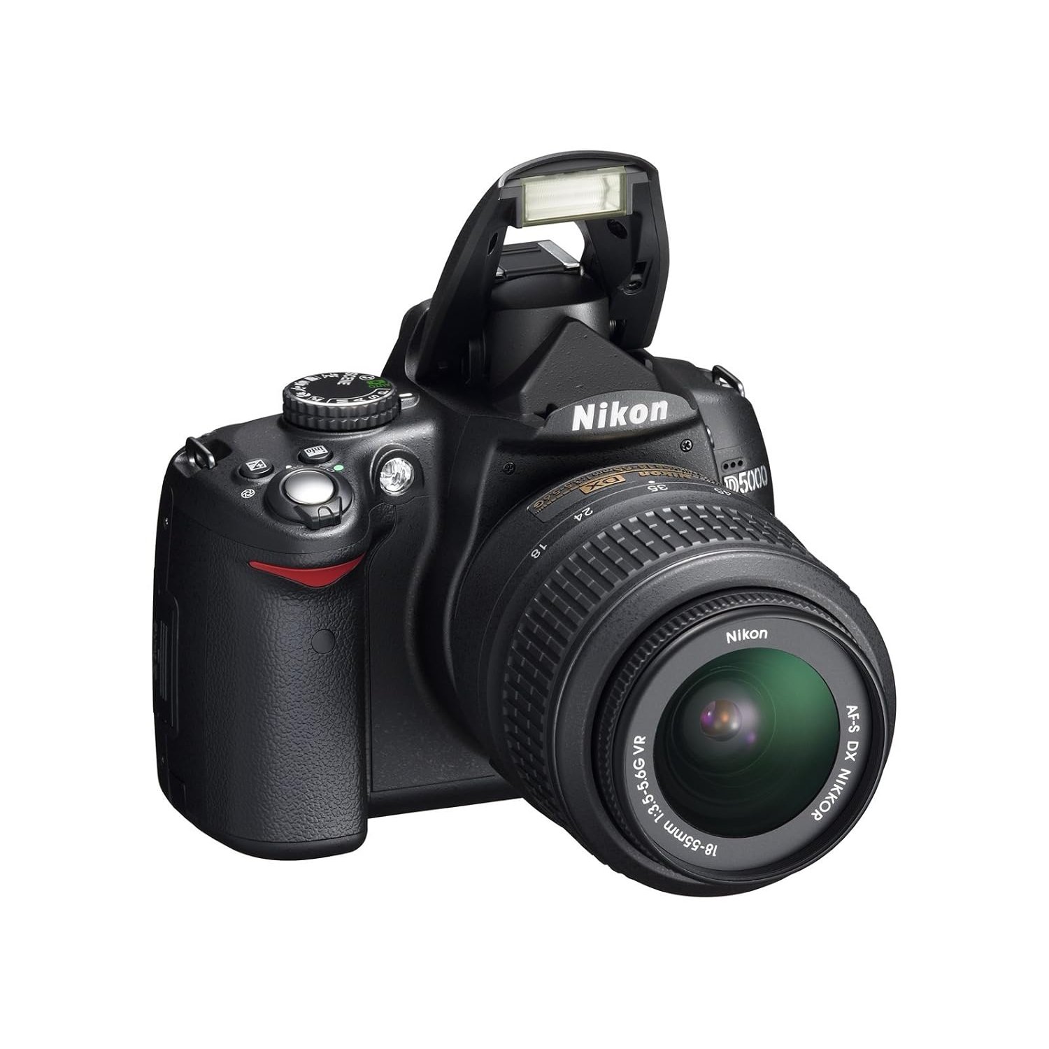 Nikon D5000 Digital SLR Camera with 18-55mm VR Lens Kit (12.3MP) 2.7 inch LCD (Renewed)