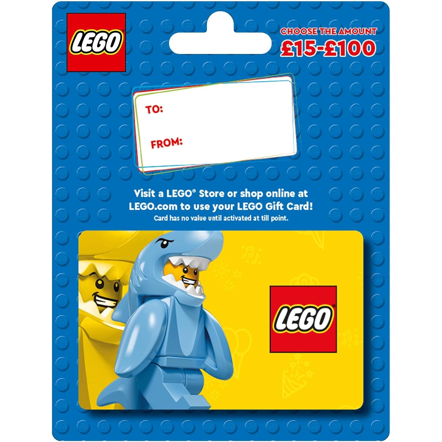 LEGO Physical Gift Card - UK Redemption - Delivered by Post - £25