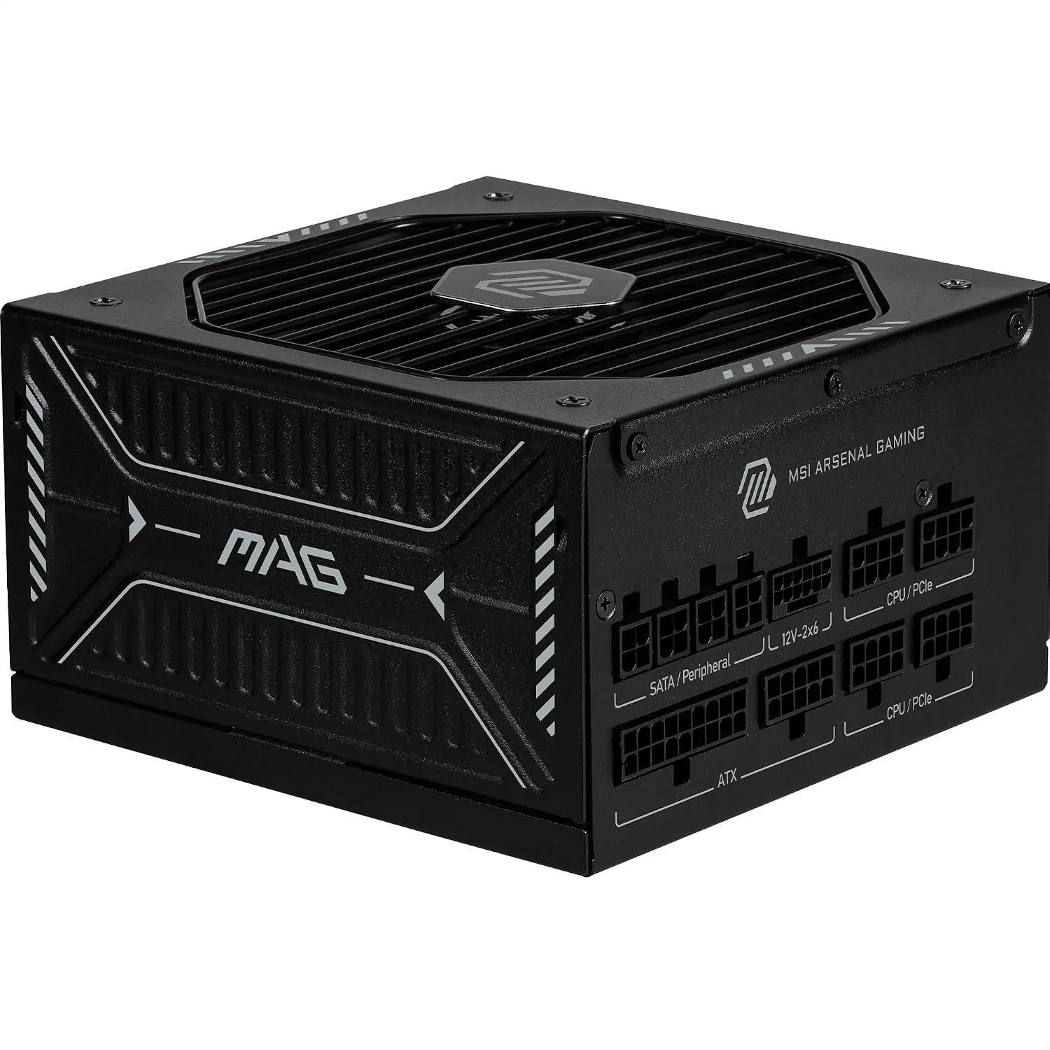 MSI MAG A1000GLS PCIE5 Power Supply Unit, 1000W, 80 PLUS Gold, ATX 3.1, PCIe 5.1 GPU Support, Native 12V-2x6, Dual-color 12V-2x6 connector, ATX PSU, Embossed Jacket Cables