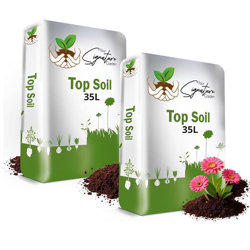 Laeto Top Soil 35L x 2 (70L) – Top Soil for Garden & Landscaping Premium Garden Soil for Plants, Lawns & Flowers – Rich Organic Soil for Healthy Growth