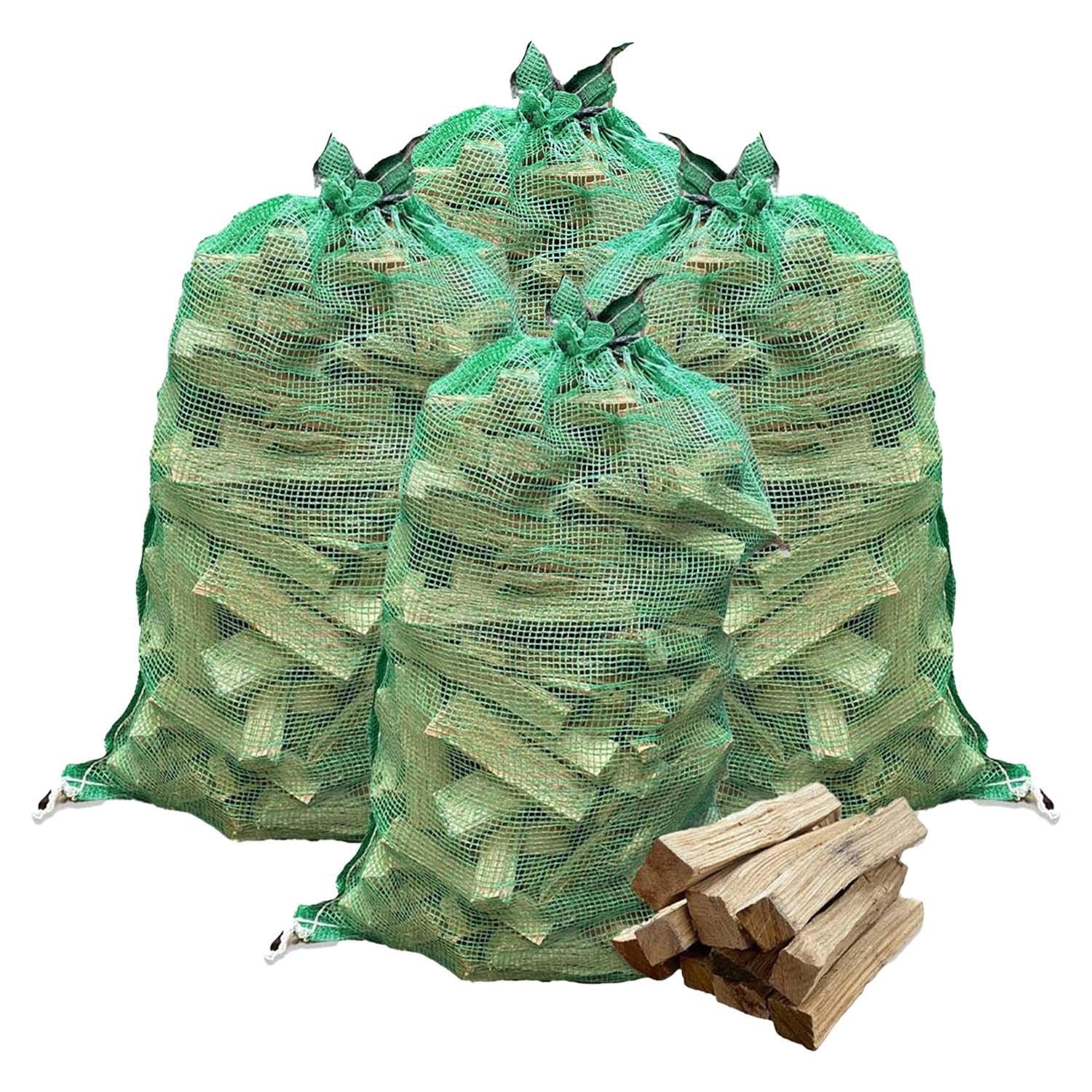 4 x 25L Net Warma Oak Wood Pizza Kindling Kiln Dried Hardwood Little Logs 100L - Ready to Burn - Suitable for Ooni Uuni Nero Dellonda Portable Pizza Ovens Firewood Multi Fuel Stove Chimenea Open Fires