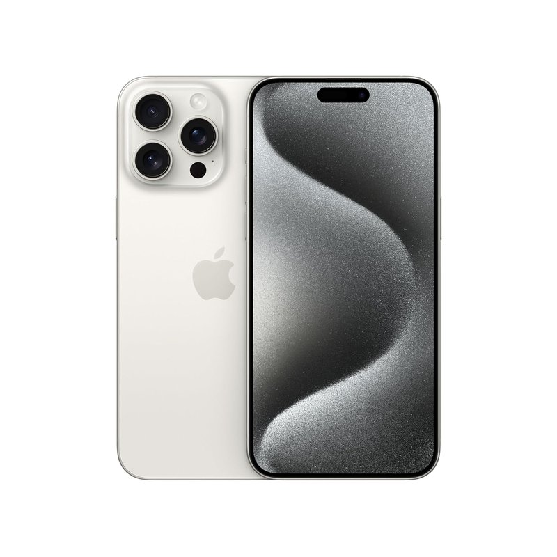 Apple iPhone 15 Pro Max (256 GB) - White Titanium (Renewed)