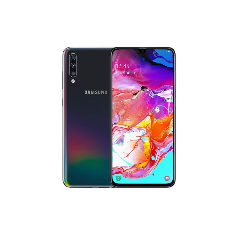 Samsung Galaxy A70 6.7 inches Smartphone 6GB RAM SIM-Free 128GB Dual-SIM Black A (Renewed)