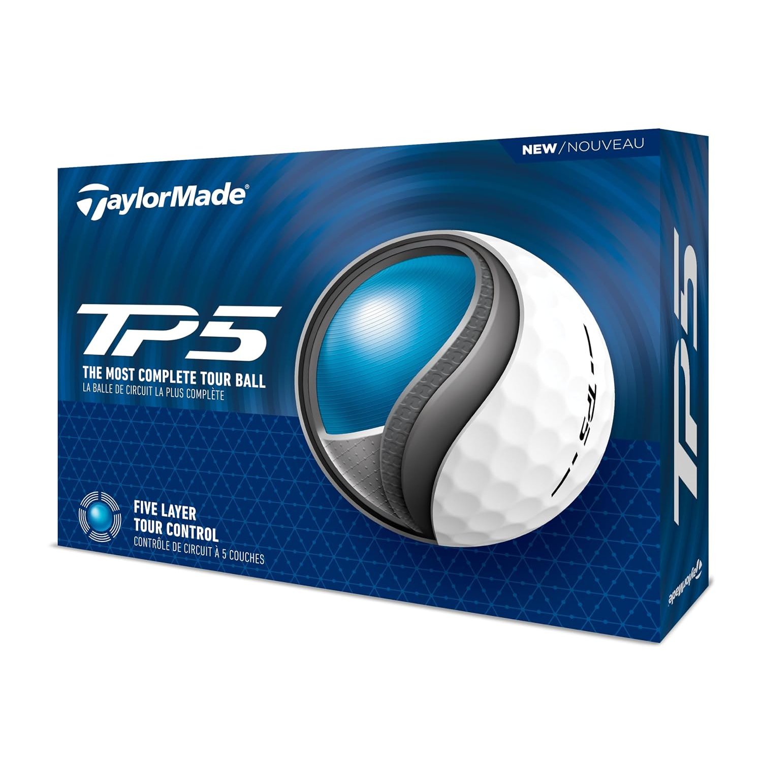 TaylorMade TM24 TP5 Golf Balls 12 Ball Pack White