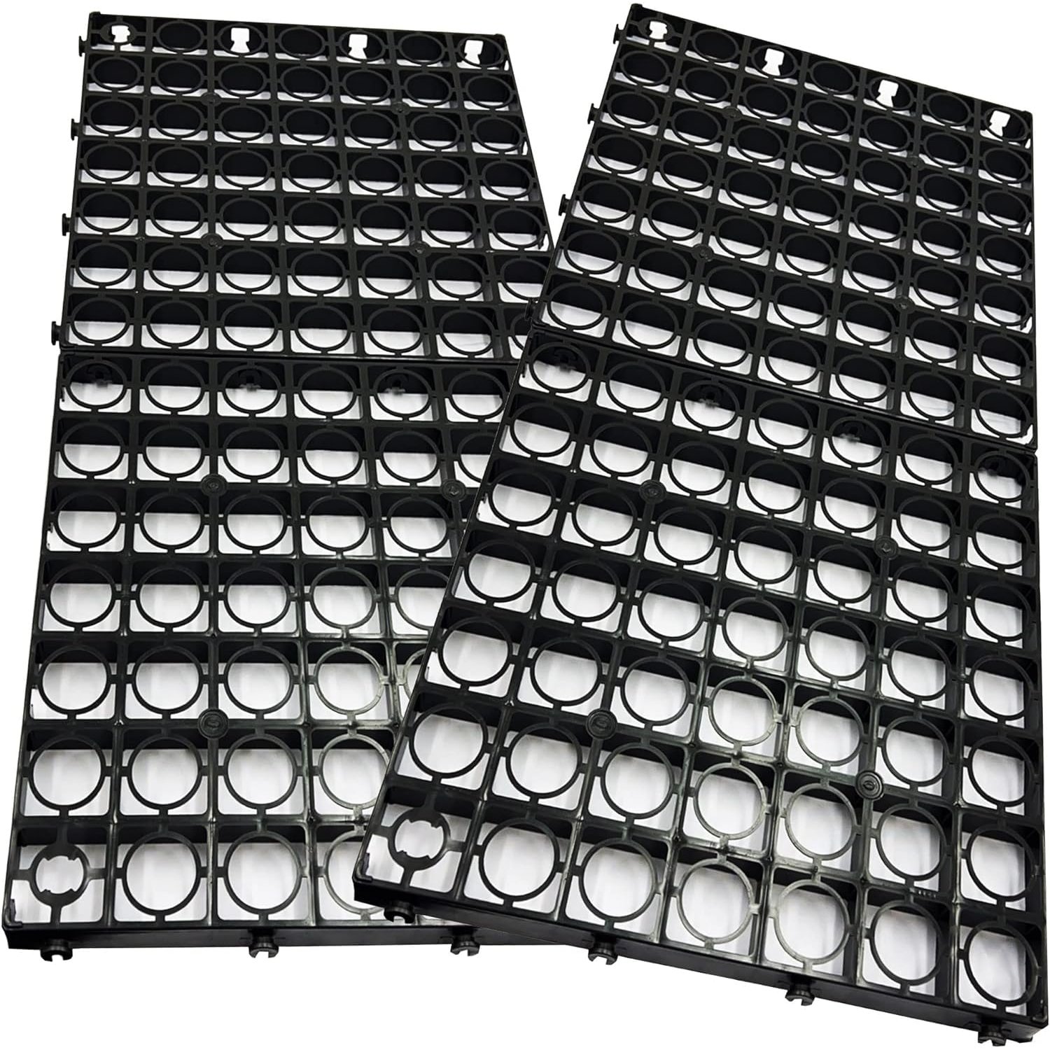 8 x Plastic Paving Driveway Grids Black Turf Grass Lawn Path Gravel Protector Drainage Mat (2 Square Meter)