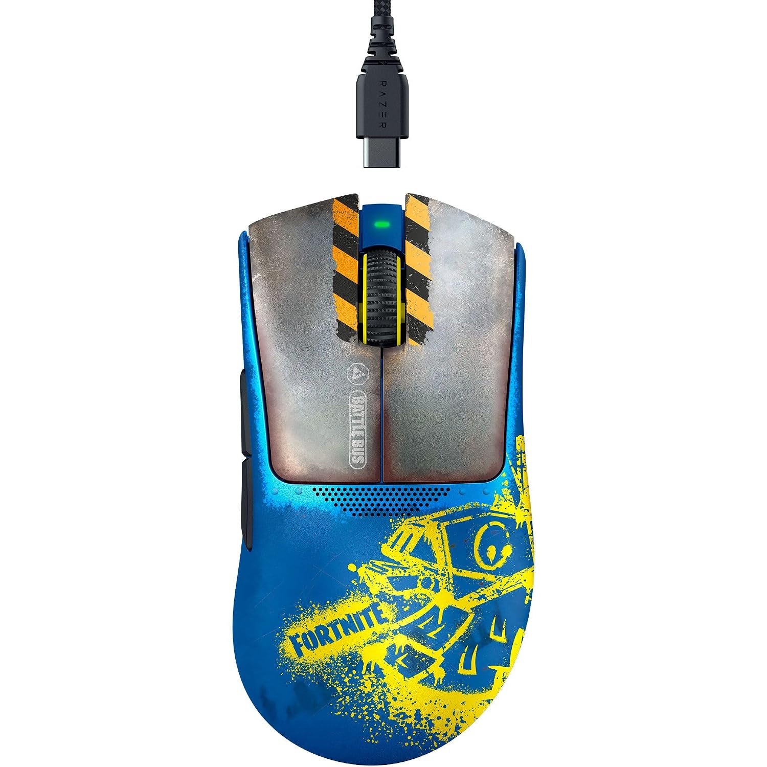 Razer DeathAdder V3 Pro - Fortnite Edition Wireless Esports Gaming Mouse (Focus Pro 30K DPI optical sensor, 63g light, ergonomic shape, Gen-3 mouse switch, HyperSpeed Wireless) Fortnite