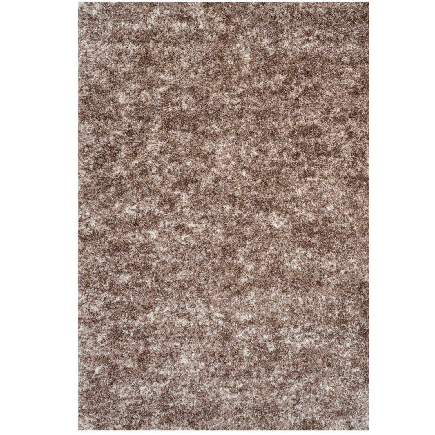 Fluffy Warm Beige Shaggy Shag Rug Mottled Speckled Plush Soft Thick Living Room Area Bedroom Conservatory Lounge Rugs 120cm x 170cm