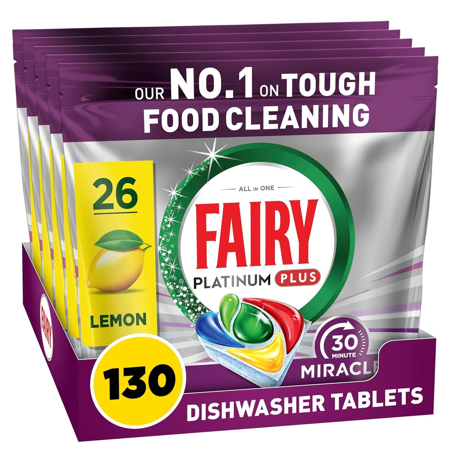 Fairy Dishwashing Tablets 30MM (ECOM) 130ct