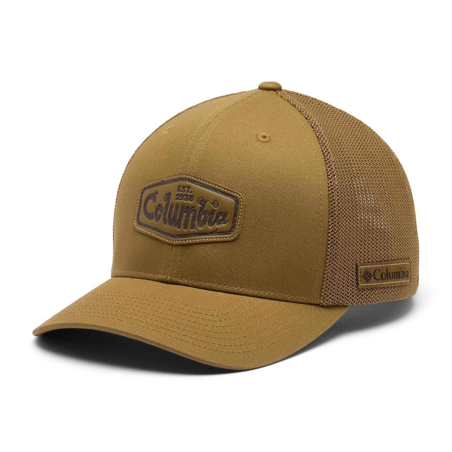 Columbia Unisex-Adult Mesh Ball Cap, Delta/Leather Logs Graphic, S