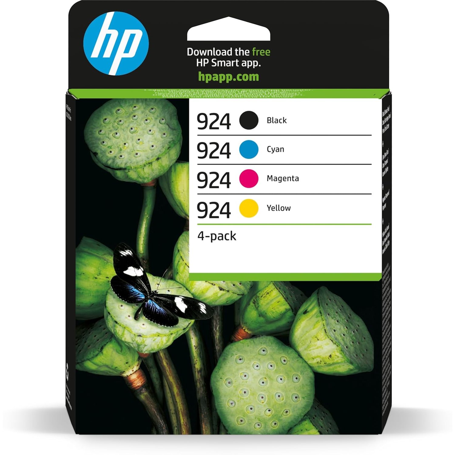 HP 924 CMYK Original Ink Cartridge 4-Pack - Packaging May Vary
