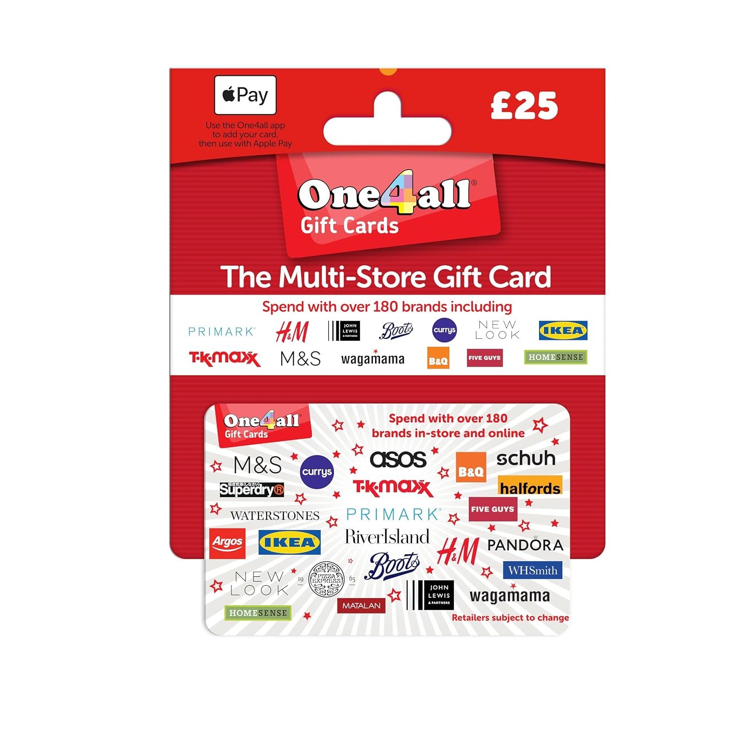 One4All Physical Gift Card (Cluster) - UK Redemption - Delivered by Post - £25