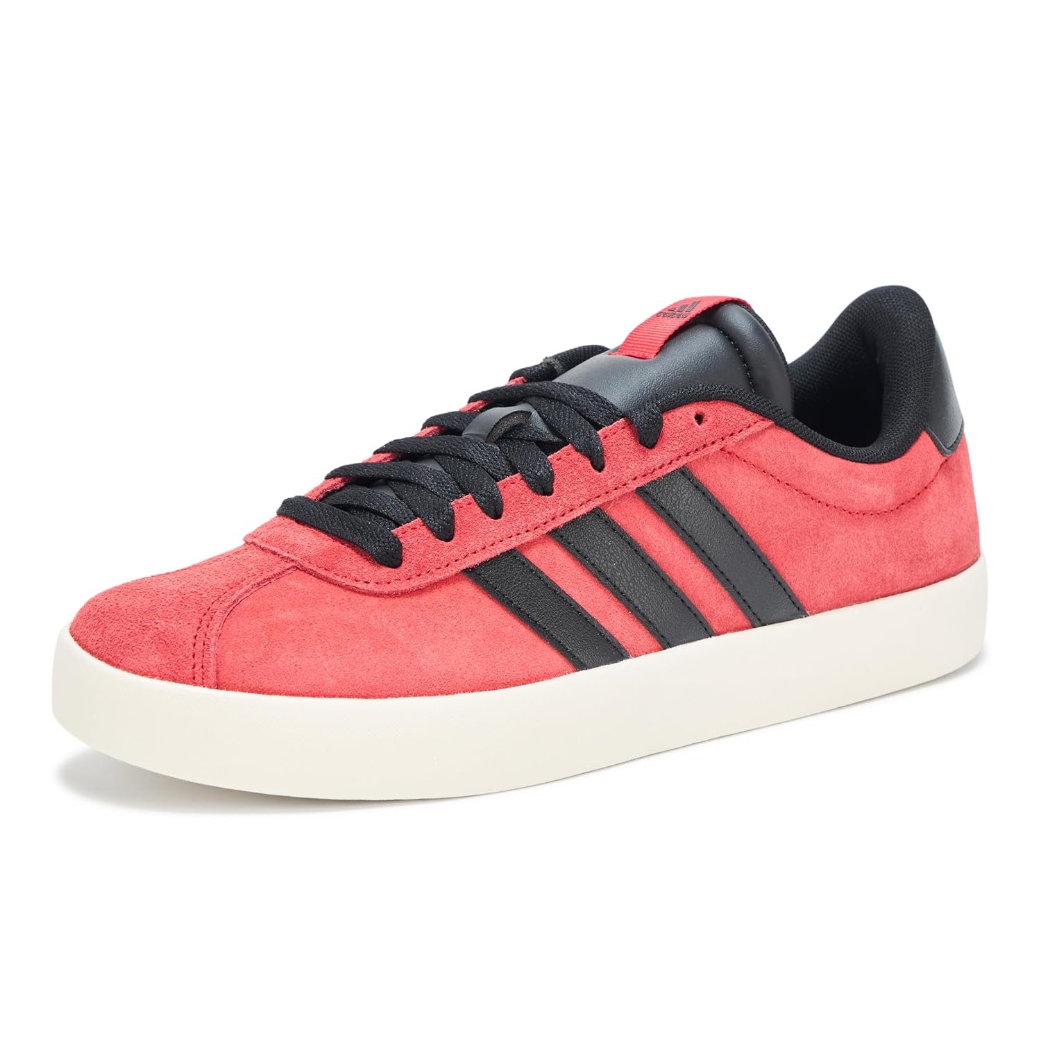adidas Men's Vl Court 3.0 Sneaker, Better Scarlet/Black/Off White, 8 UK