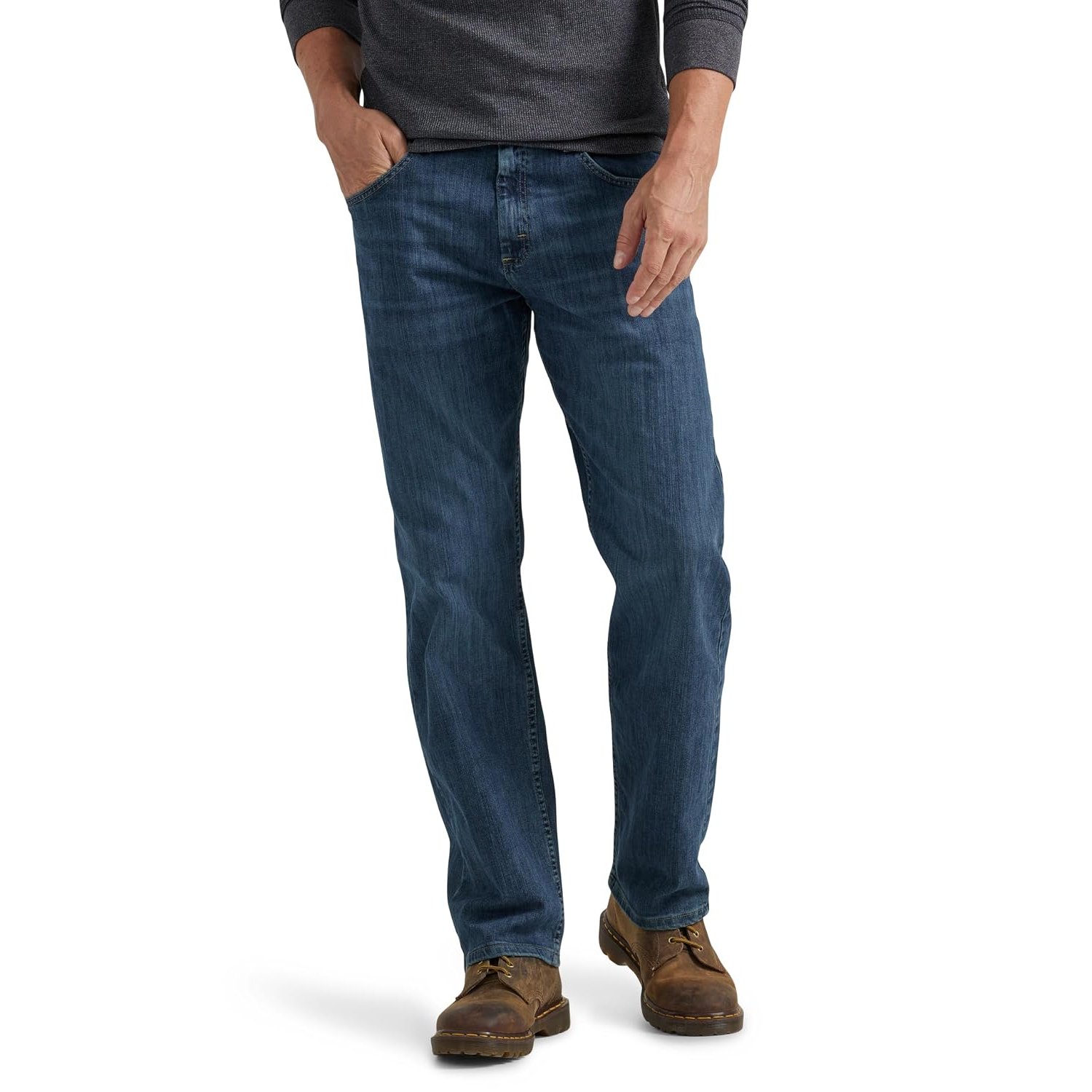 Wrangler Authentics Men's Authentics Big & Tall Classic Relaxed Fit Jean, Slate Flex, 56W / 30L