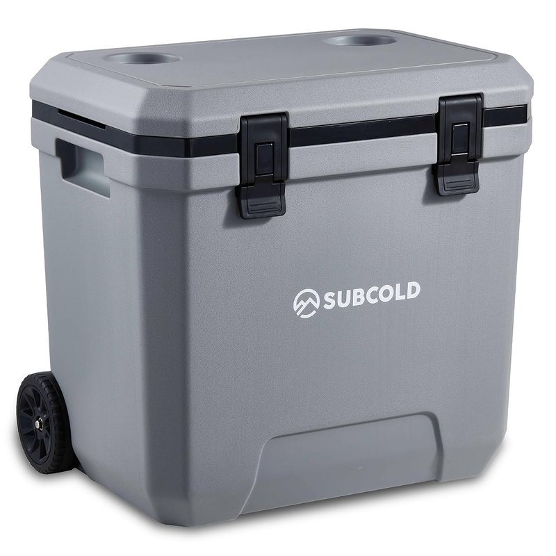 Subcold MASTER38 Wheeled Camping Cool Box 38QT (36L) – Rugged Insulated Cooler Box with PU Insulation | Durable HDPE Shell & Lid | Ice Box with Wheels for Camping, Fishing & Outdoor Use