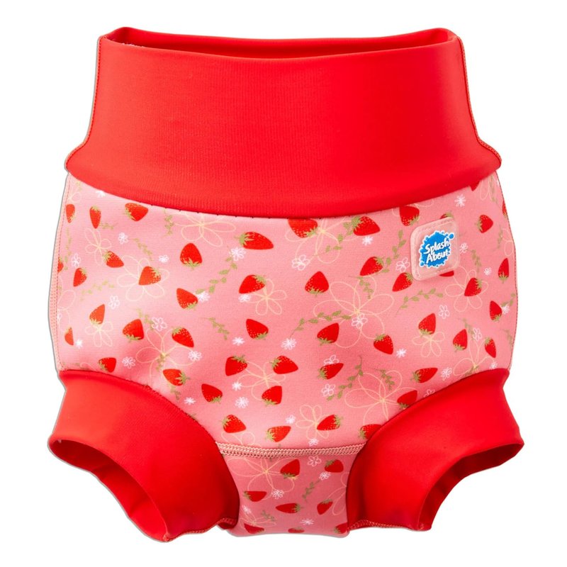 Splash About Happy Nappy Duo Reuseable Swim Nappy for Babies and Toddlers (Strawberry Field, 12-24 Months)