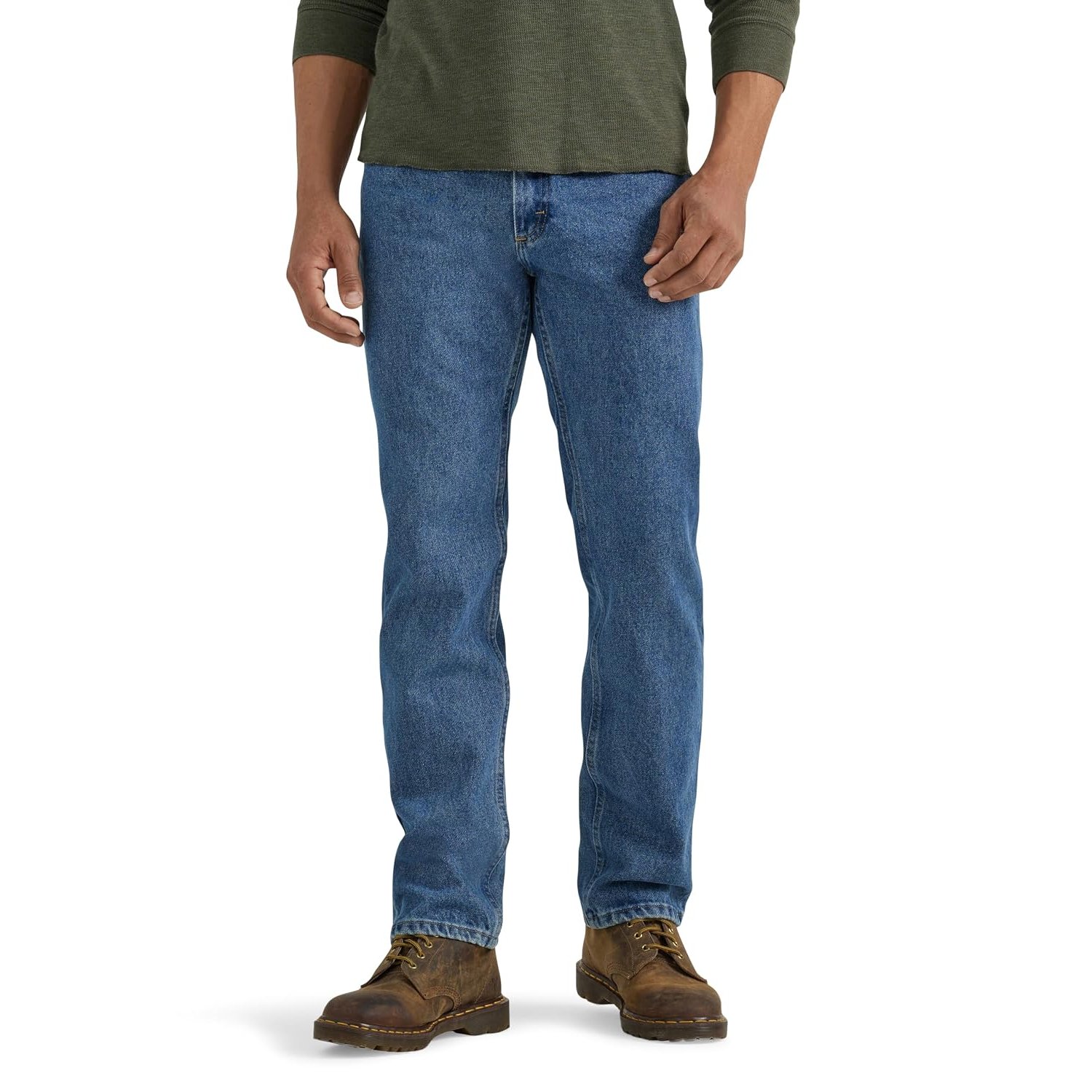 Wrangler Authentics Men's Authentics Mens Classic Regular-fit Jean Jeans, Stonewash Dark, 31W / 30L