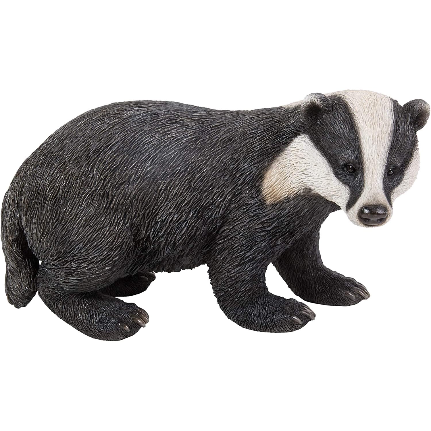 Real Life Woodland Badger | Highly Detailed Frost Resistant Resin Home or Garden Decoration | XRL-BADG-D