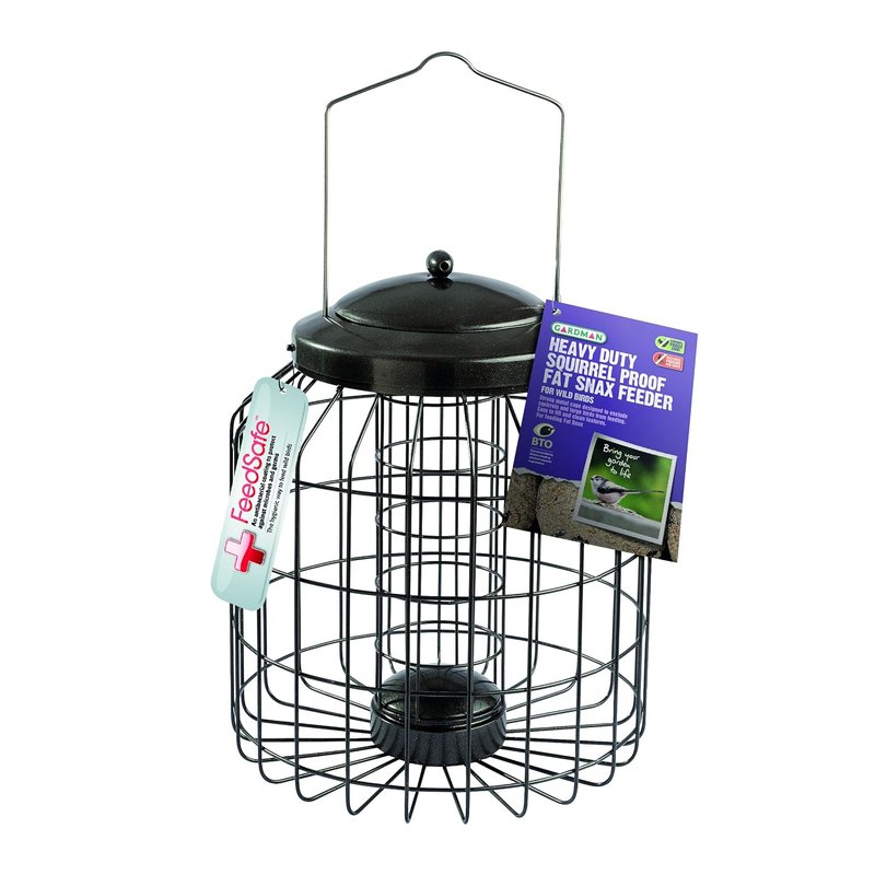 Gardman Heavy Duty Squirrel Proof Fat Snax Bird Feeder, Natural, A01822