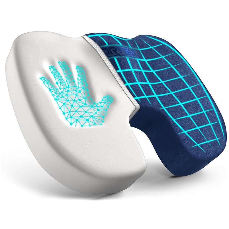 FORTEM Seat Cushion, Office Chair Cushion, Memory Foam Relief Cushions for Long Sitting, Non Slip, Bum Cushions, Sitting Pillow for Gaming, Car Seat Pillow, Computer Chair Pad, Washable Cover