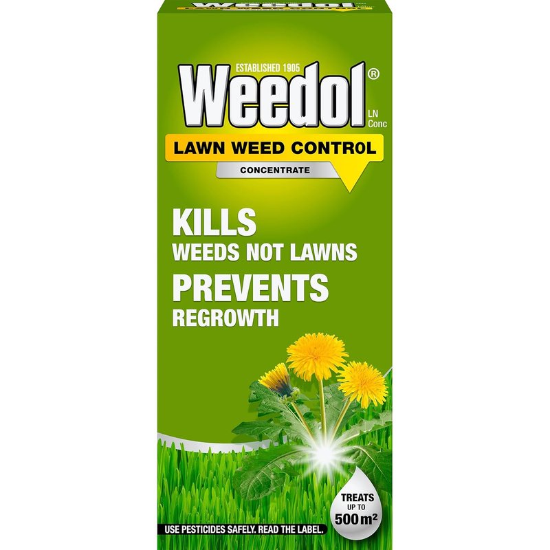 Weedol Lawn Weedkiller, Concentrate, Kills Weeds Not Lawns, 1L