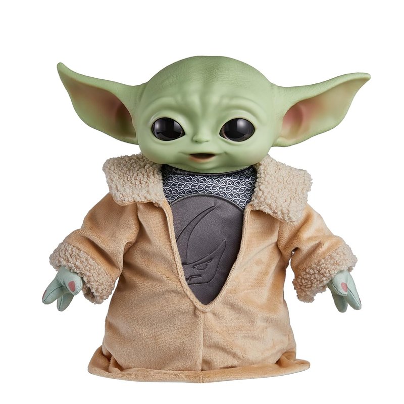 Mattel Star Wars Din Grogu Plush Toy, 11-inch Soft Doll with Hard Head & Bean-Filled Base, Inspired by Star Wars: The Mandalorian Season 3, HPG49
