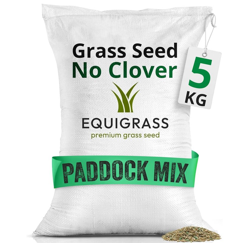 Lawns Direct™ EquiGrass™ 5kg Professional Equestrian Premium Grass Seed Mix for Horse & Pony Paddocks - No Clover or Tetraploid Grasses, Covering ½ Acre